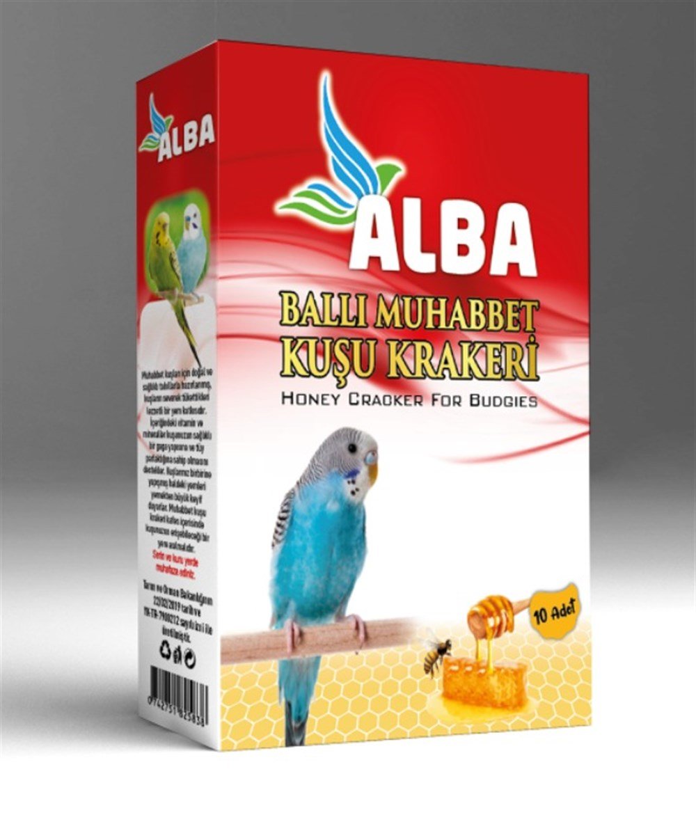 Alba Muhabbet Kuşu Ballı Kraker 10'lu