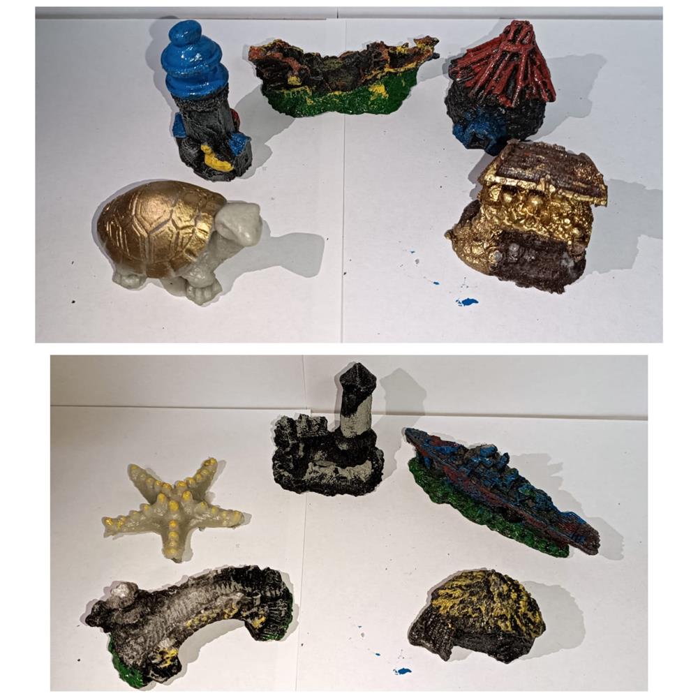 Aquapera Akvaryum Dekorları Ekonomik Küçük Boy 10'lu Paket