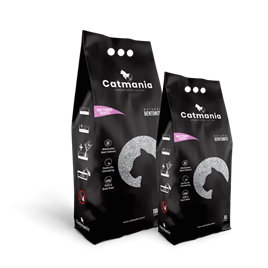 Catmania Premium 5 L İri Taneli Bebek Pudralı Kokulu Renkli Tanecikli Topaklanan Kedi Kumu