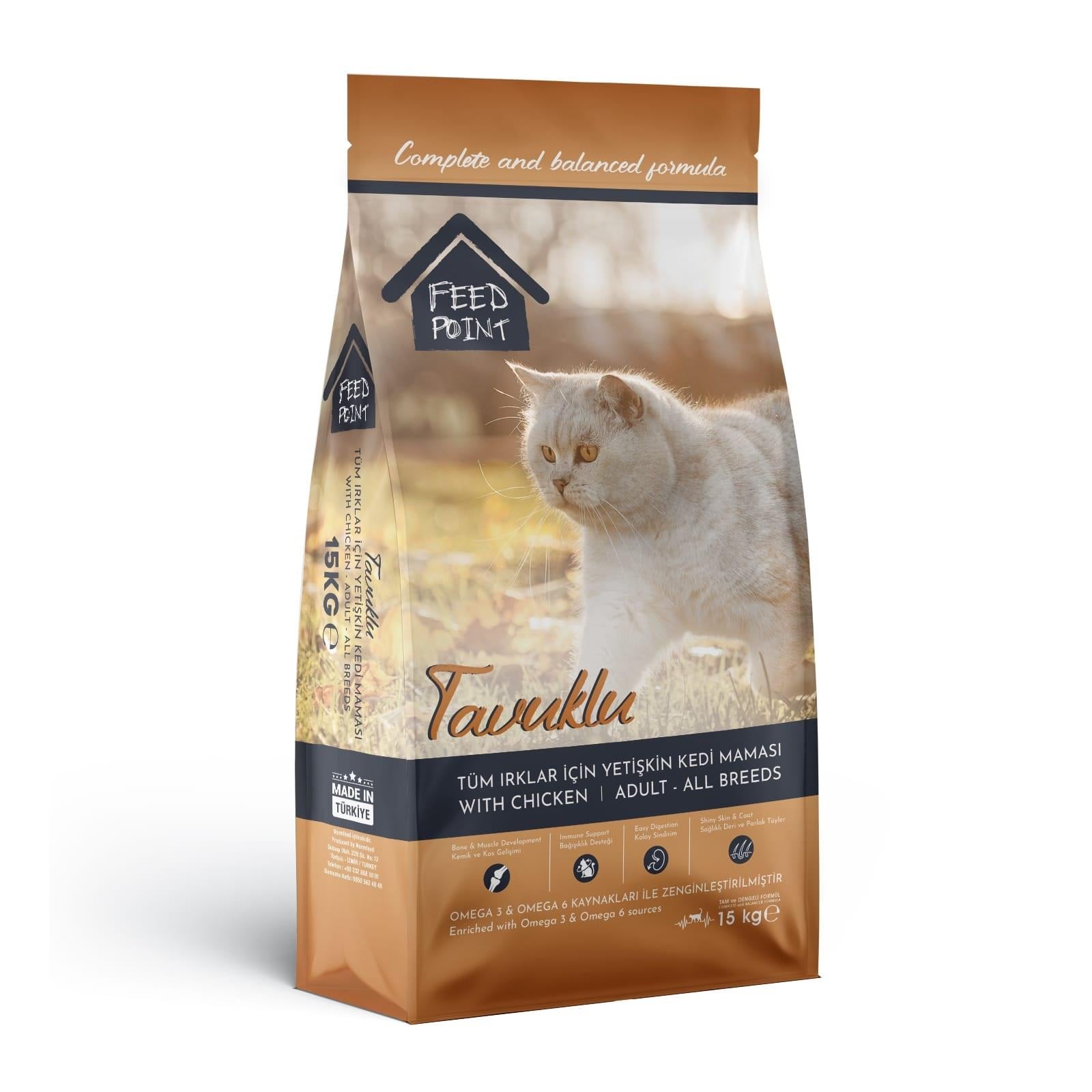 Feed Point Tavuklu Yetişkin Kedi Maması 15 kg