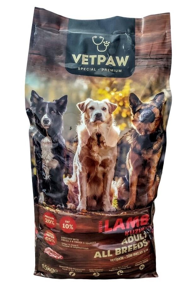 VetPaw Premium Kuzulu Yetişkin Köpek Maması 15 kg