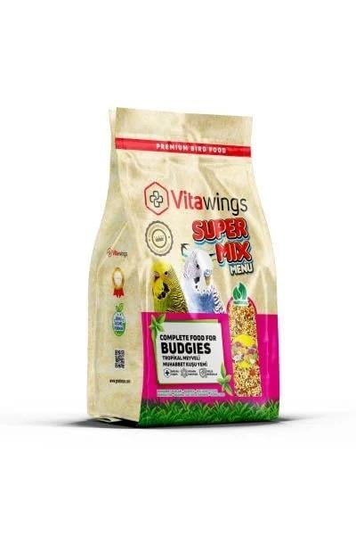 Vitawings Süper Mix Tropikal Meyveli Muhabbet Kuşu Yemi 800 g