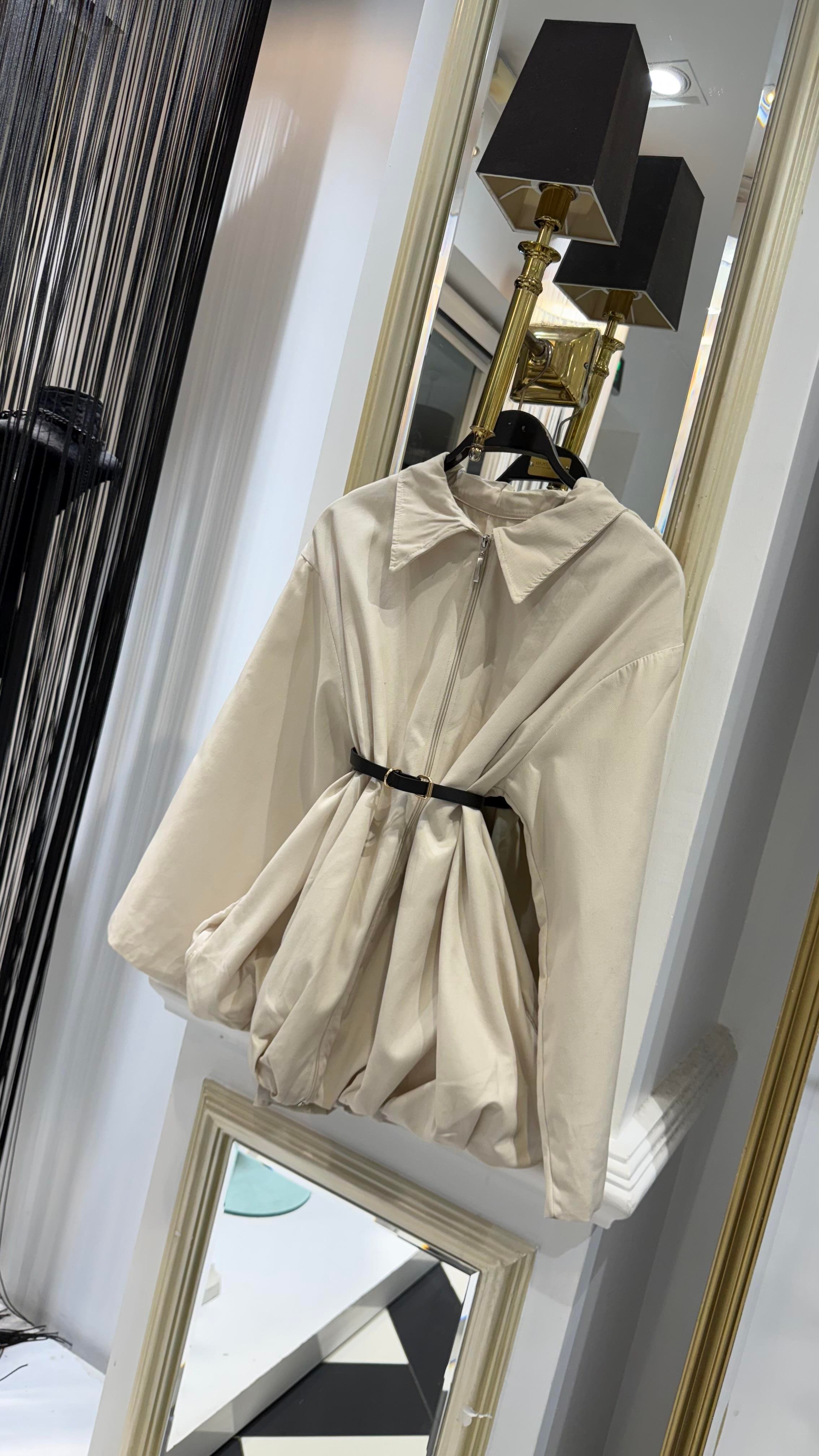 Gabardin Bomber Ceket