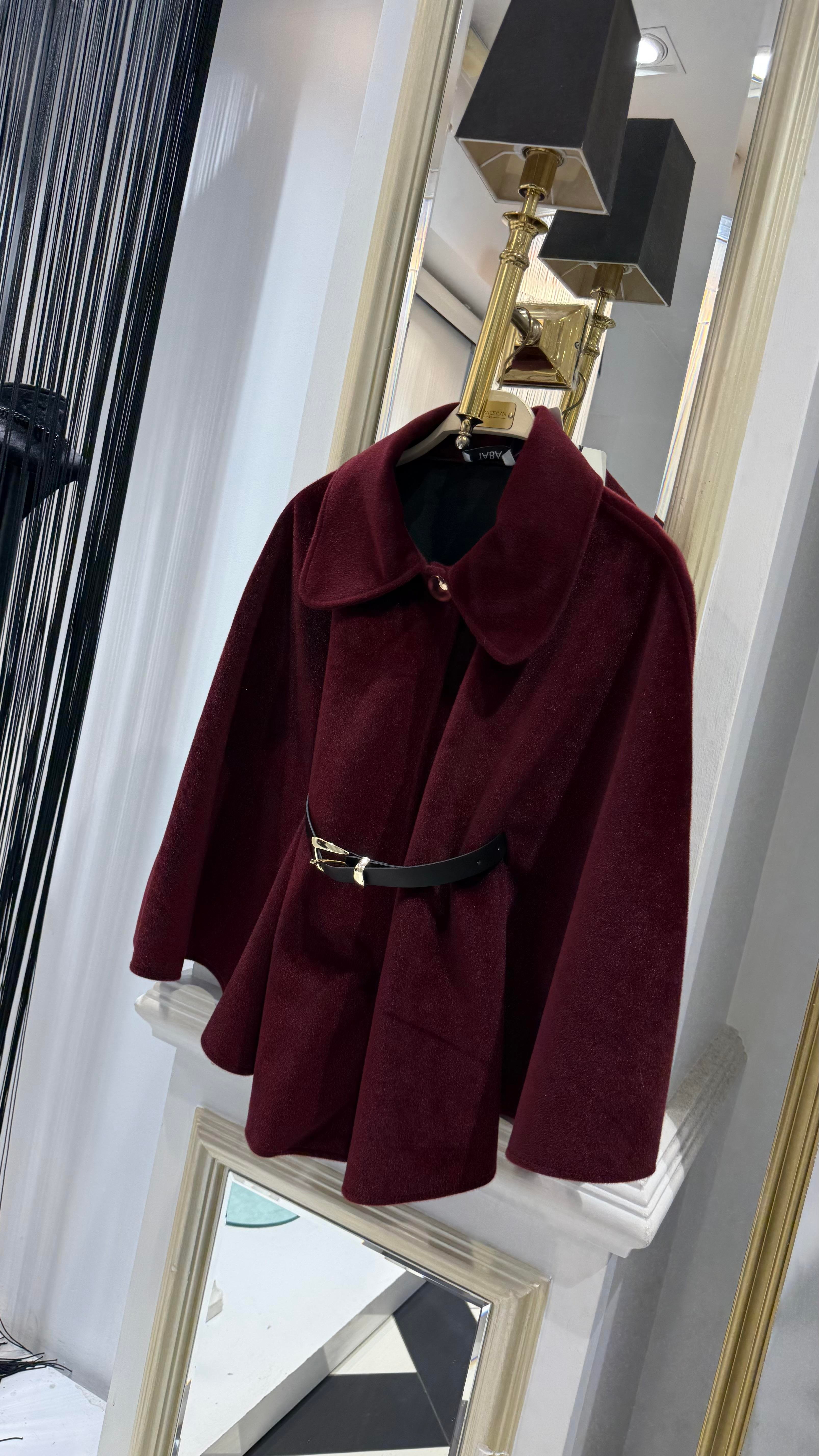 Kemerli Düğmeli Panço