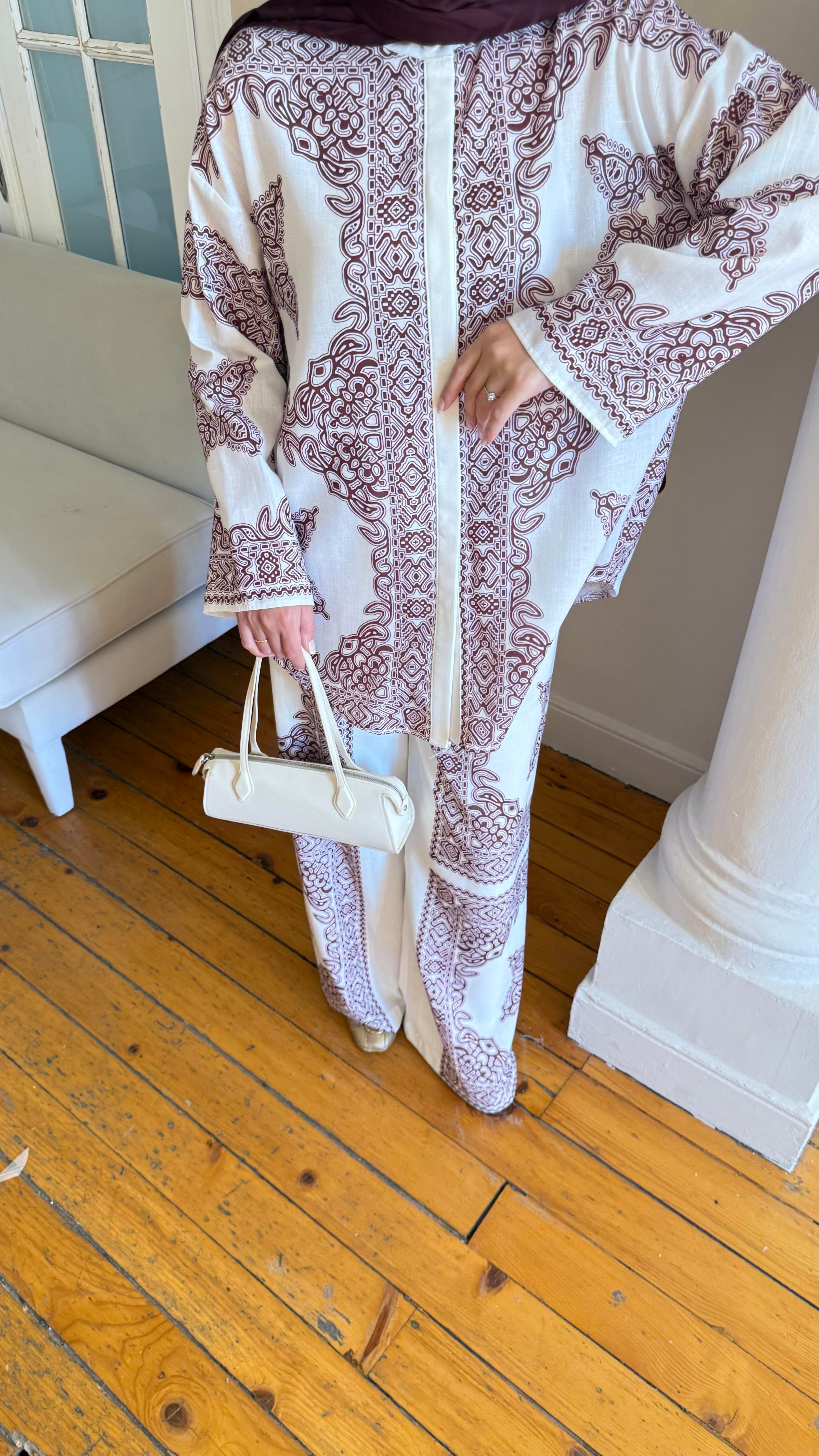 Keten Desenli Takım