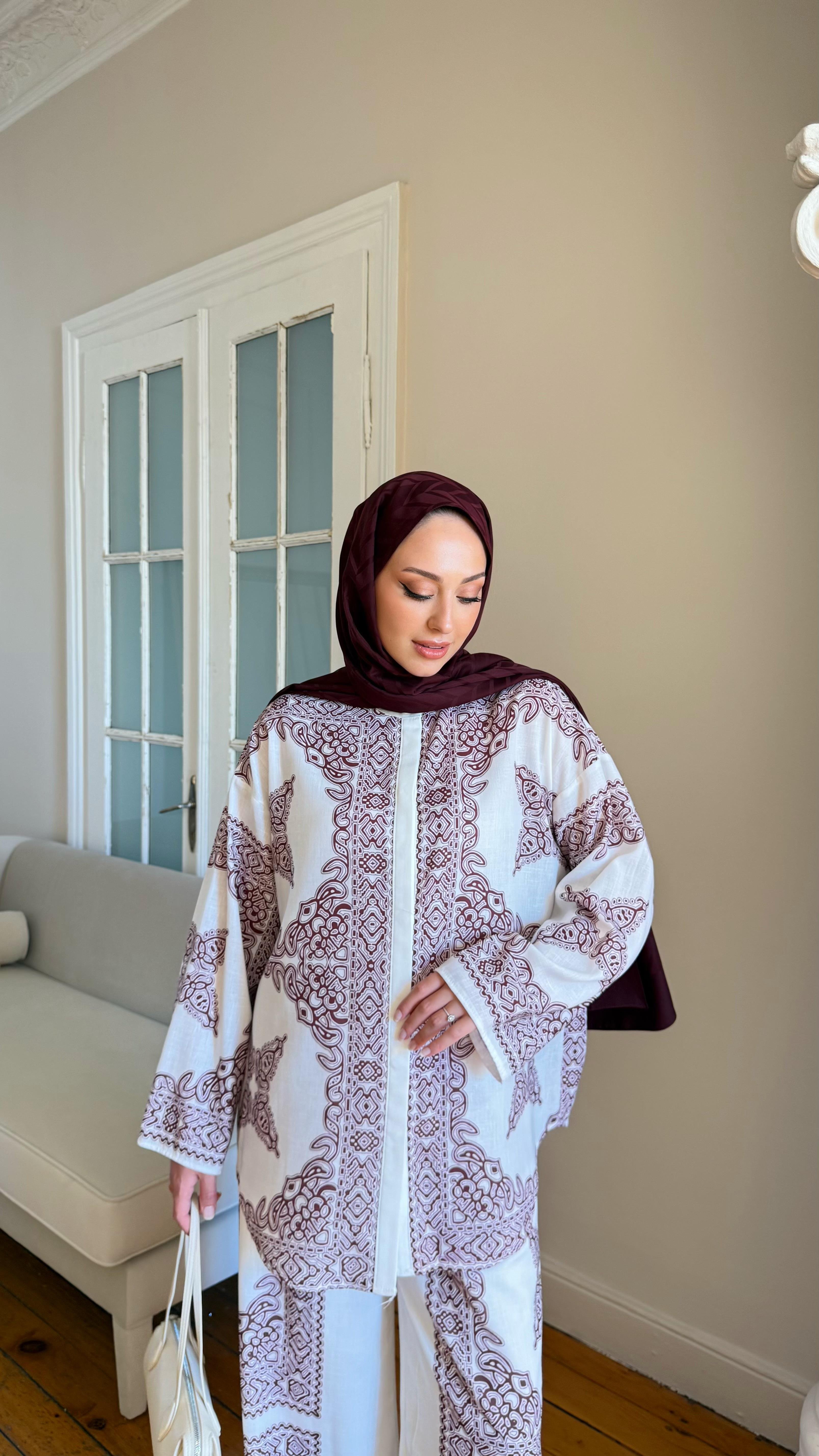 Keten Desenli Takım