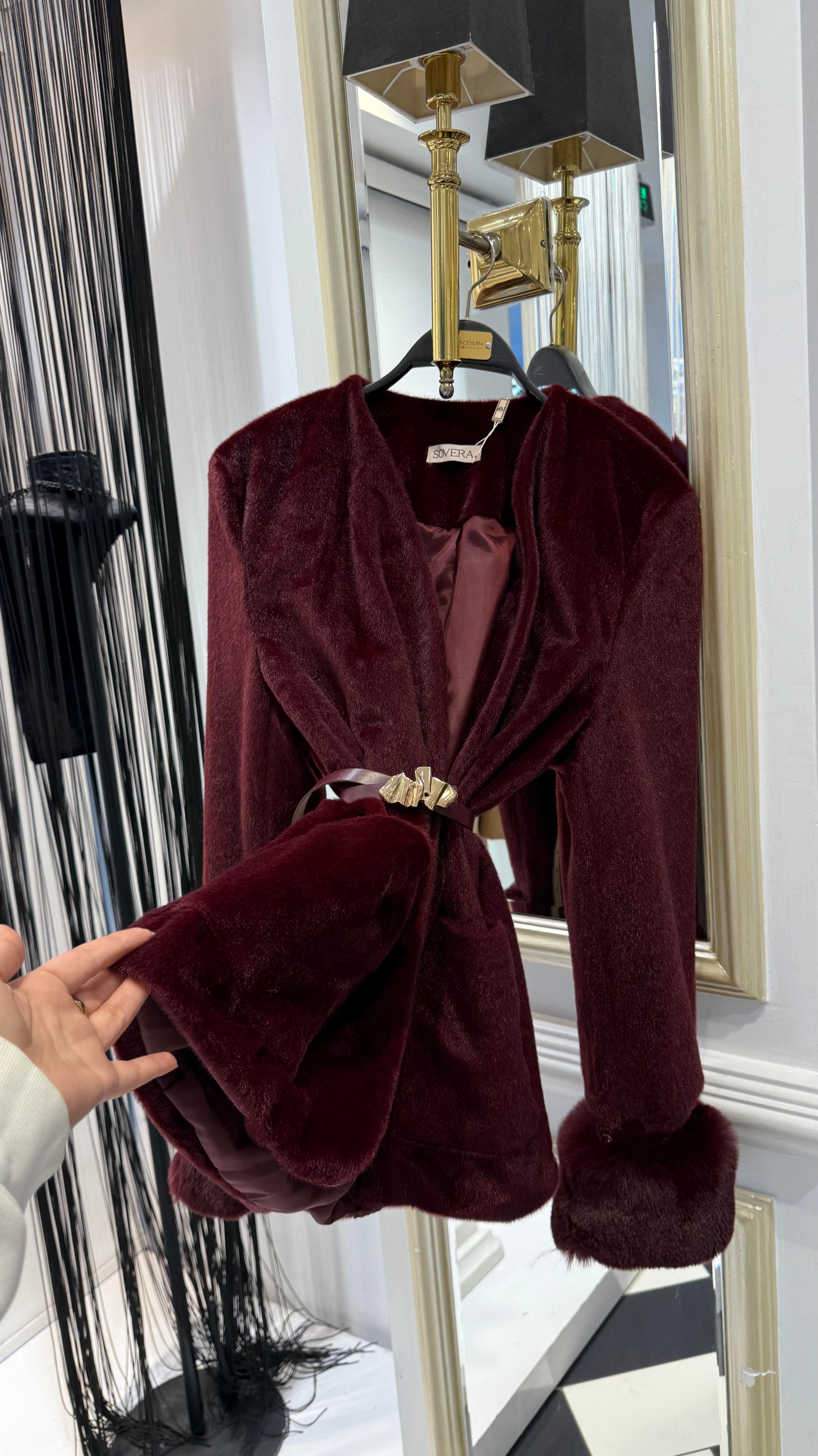 Kol Kürklü Peluş Kaban