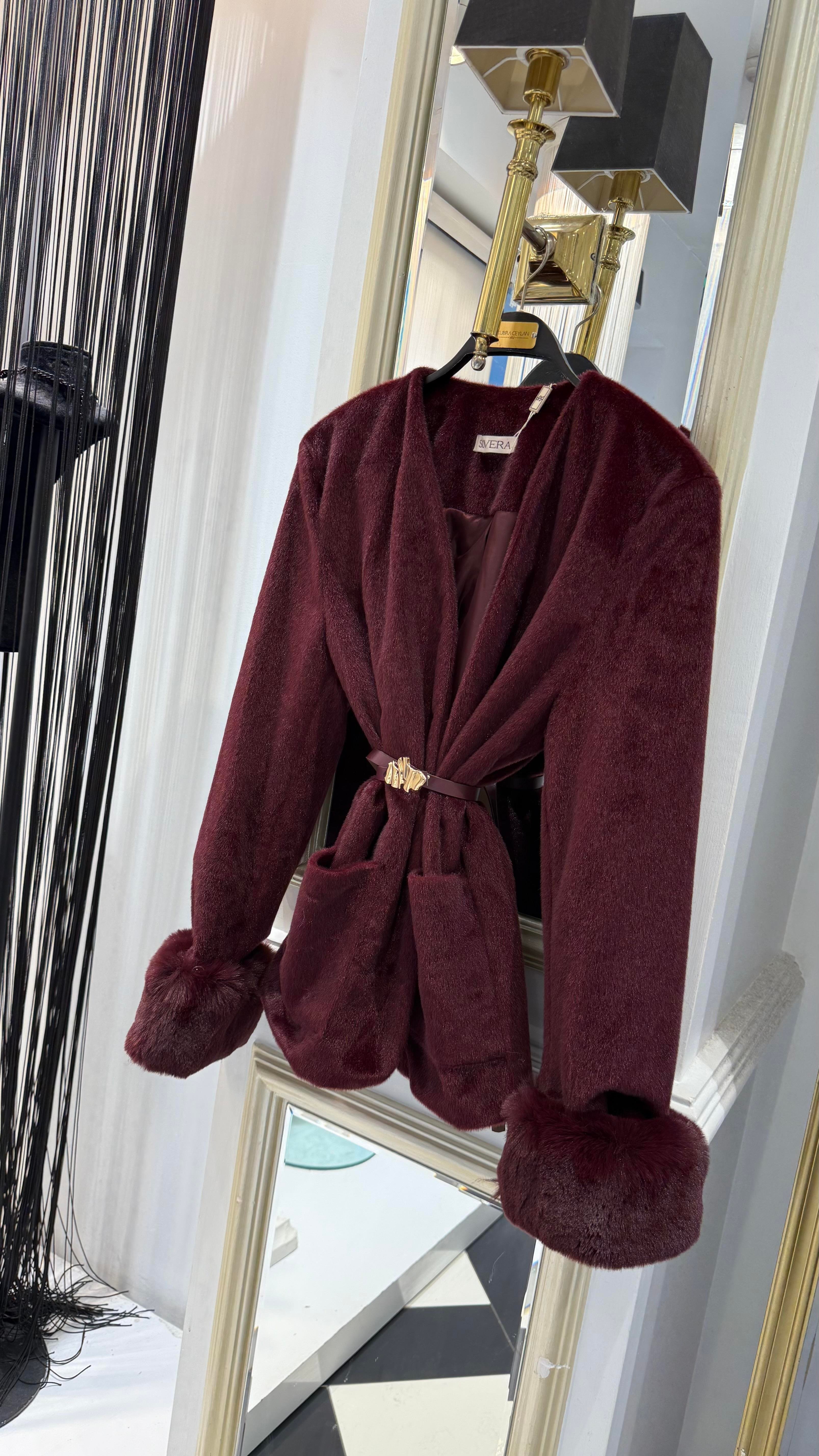 Kol Kürklü Peluş Kaban