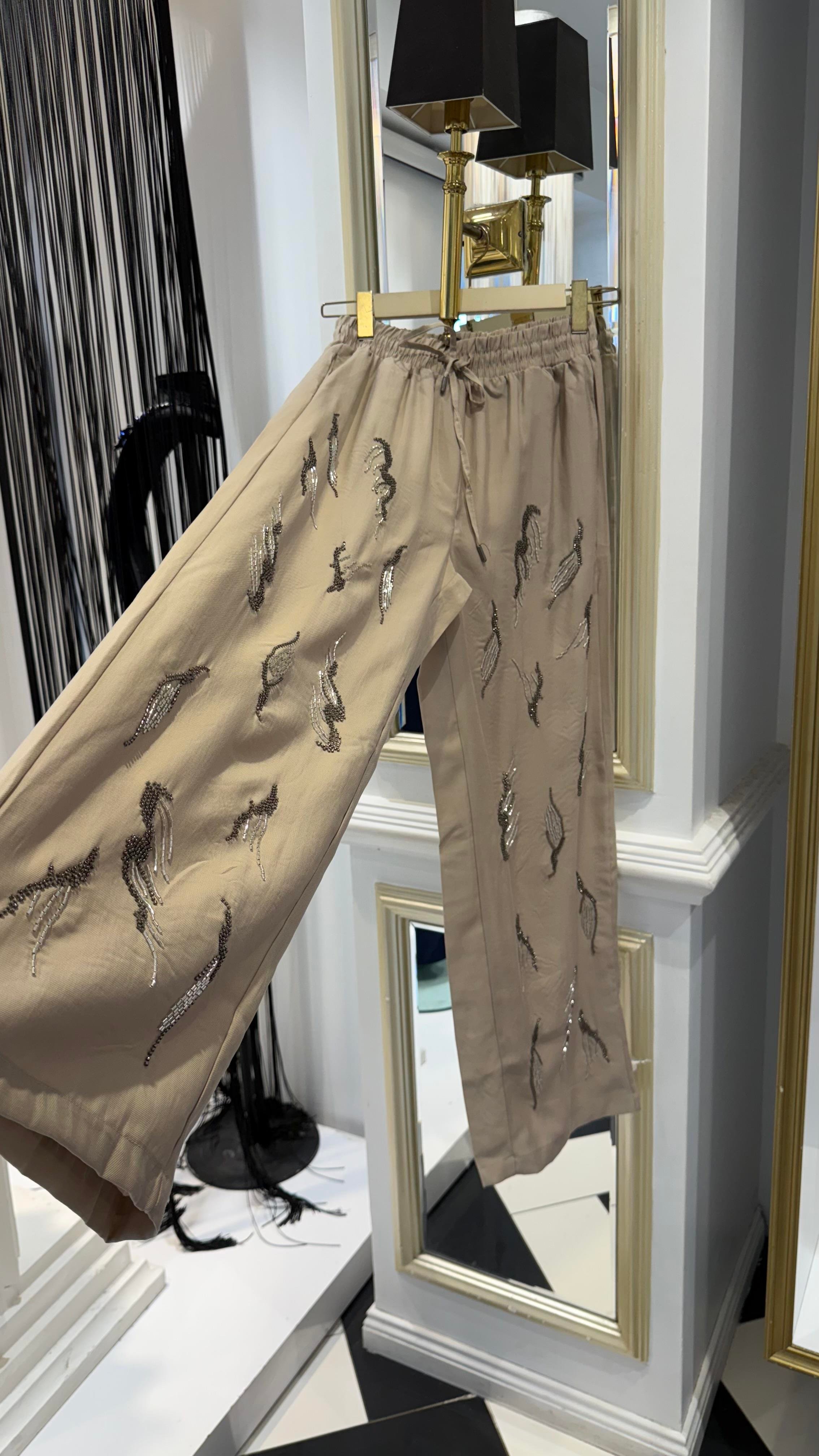 Taş İşleme Pantolon