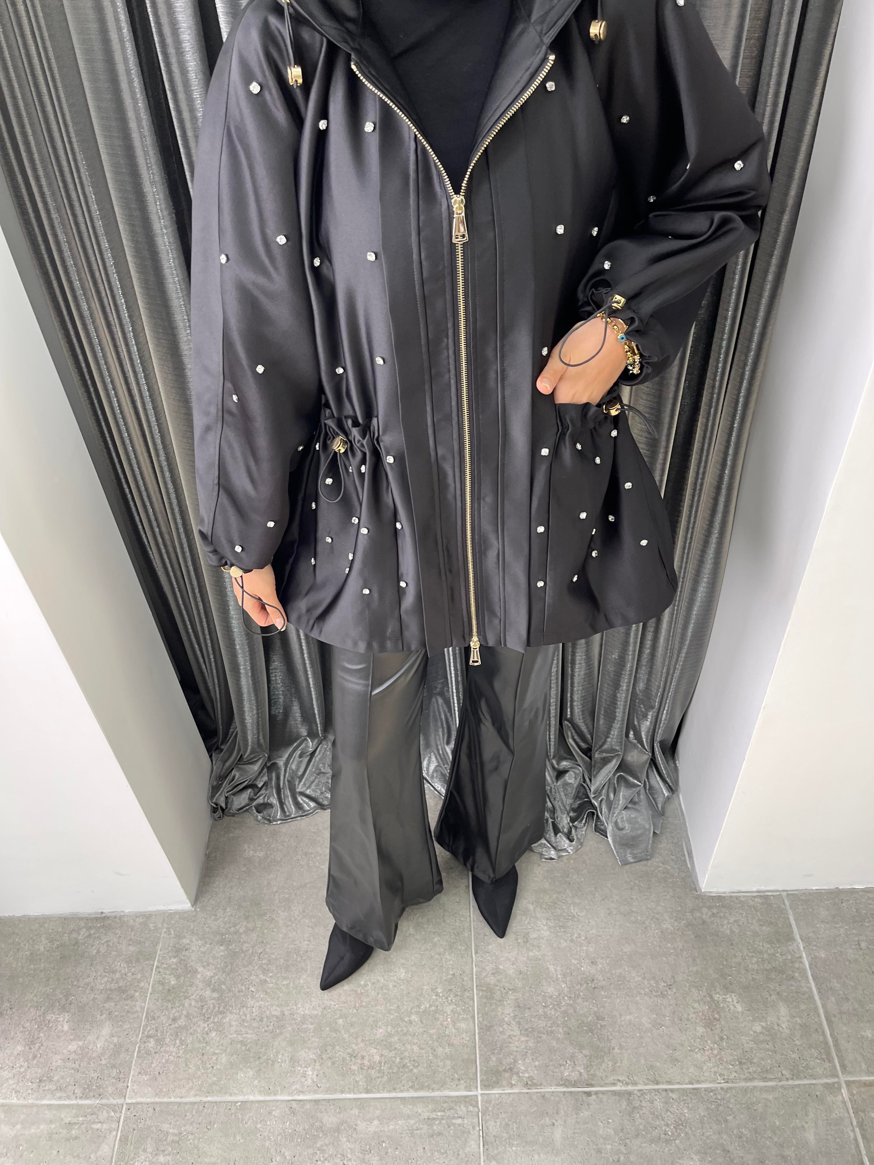 Tasarım Kapüşon Trenç