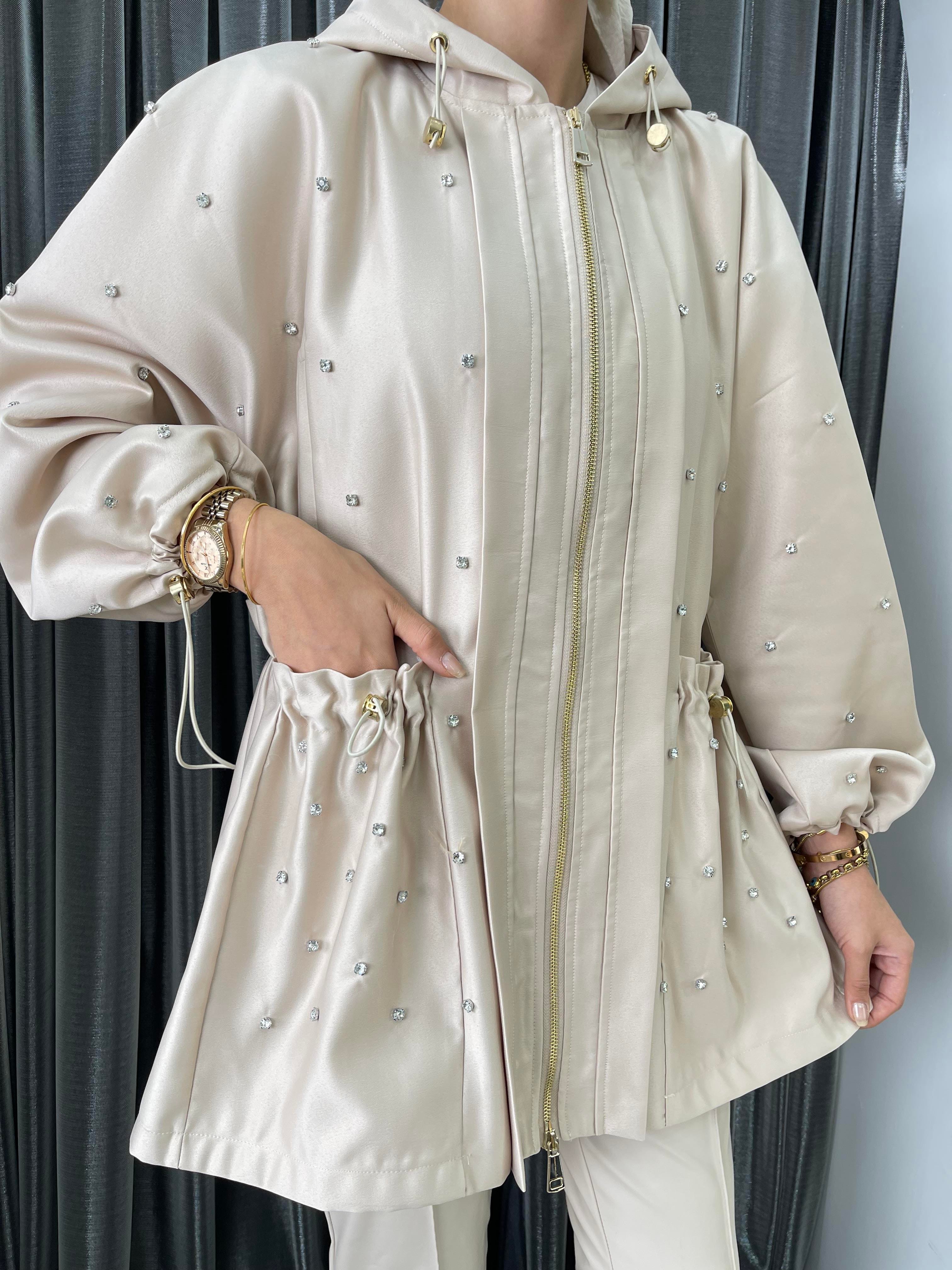 Tasarım Kapüşon Trenç