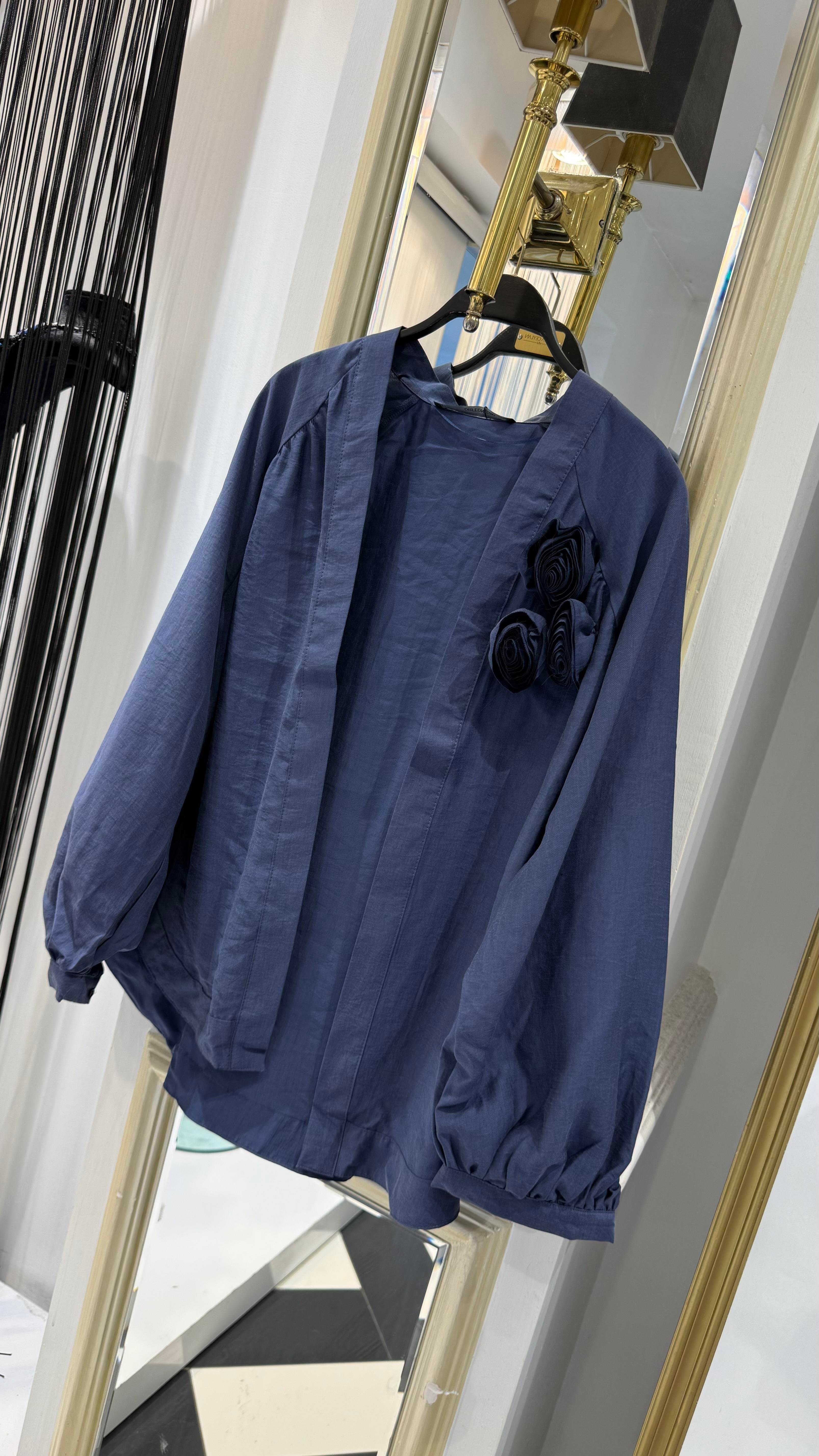 Yaka Gül Detay Kimono