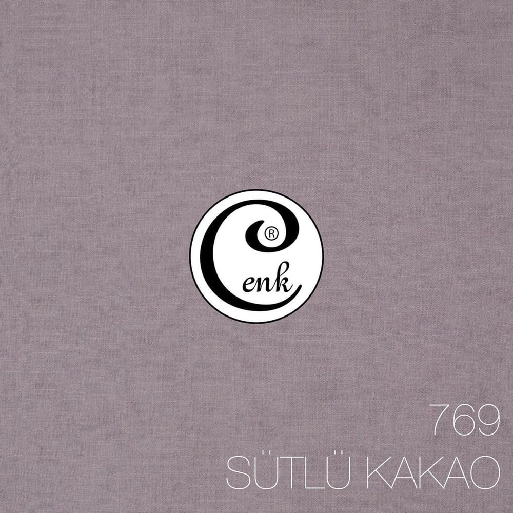 CENK DÜZ RENK YAZMA (769-SÜTLÜ KAKAO)