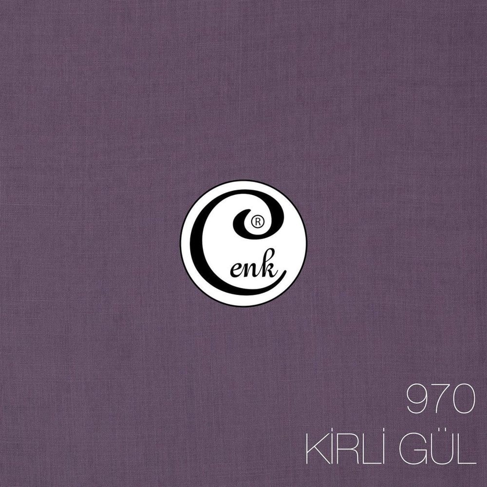 CENK DÜZ RENK YAZMA (970-KİRLİ GÜL)