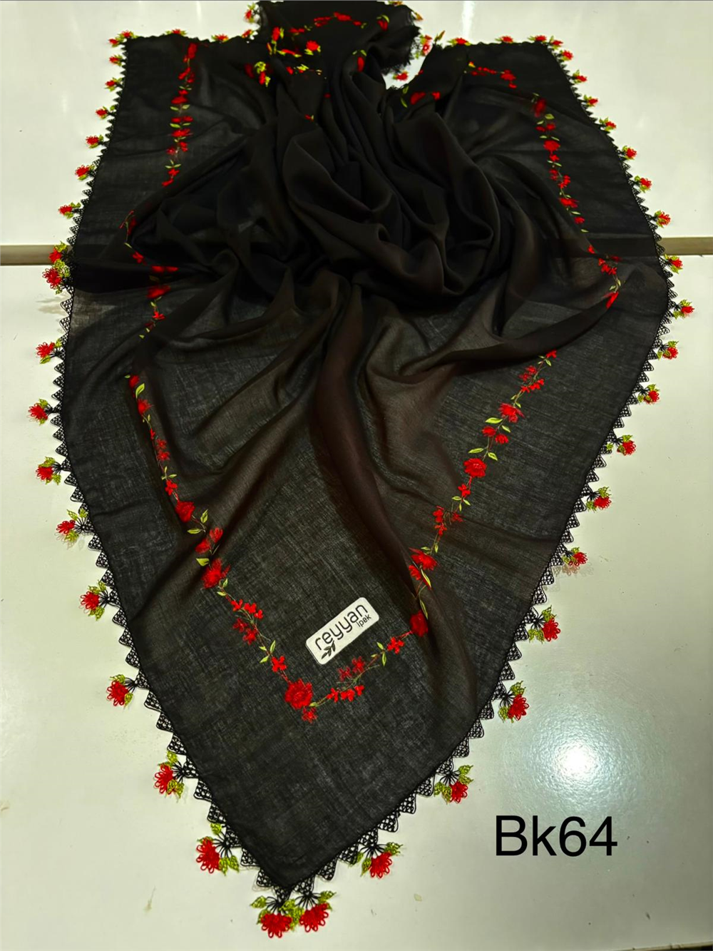 İğne Oyalı Yazma Bk64