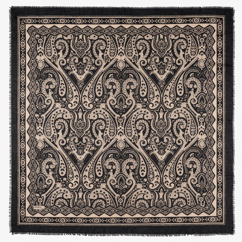 Sinem Karışık Mix 12'li Çekme Koton Eşarp