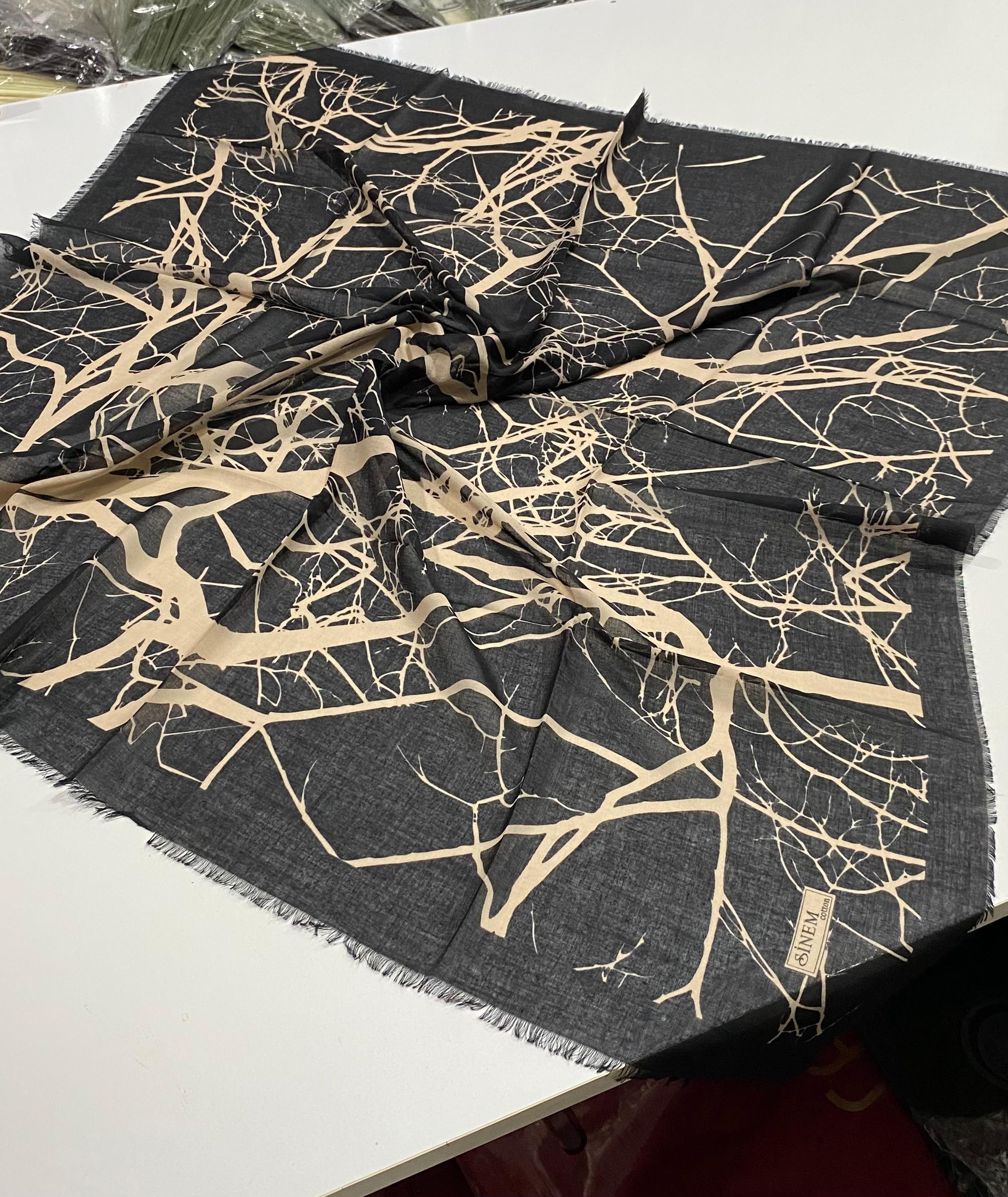 Sinem Karışık Mix 12'li Çekme Koton Eşarp