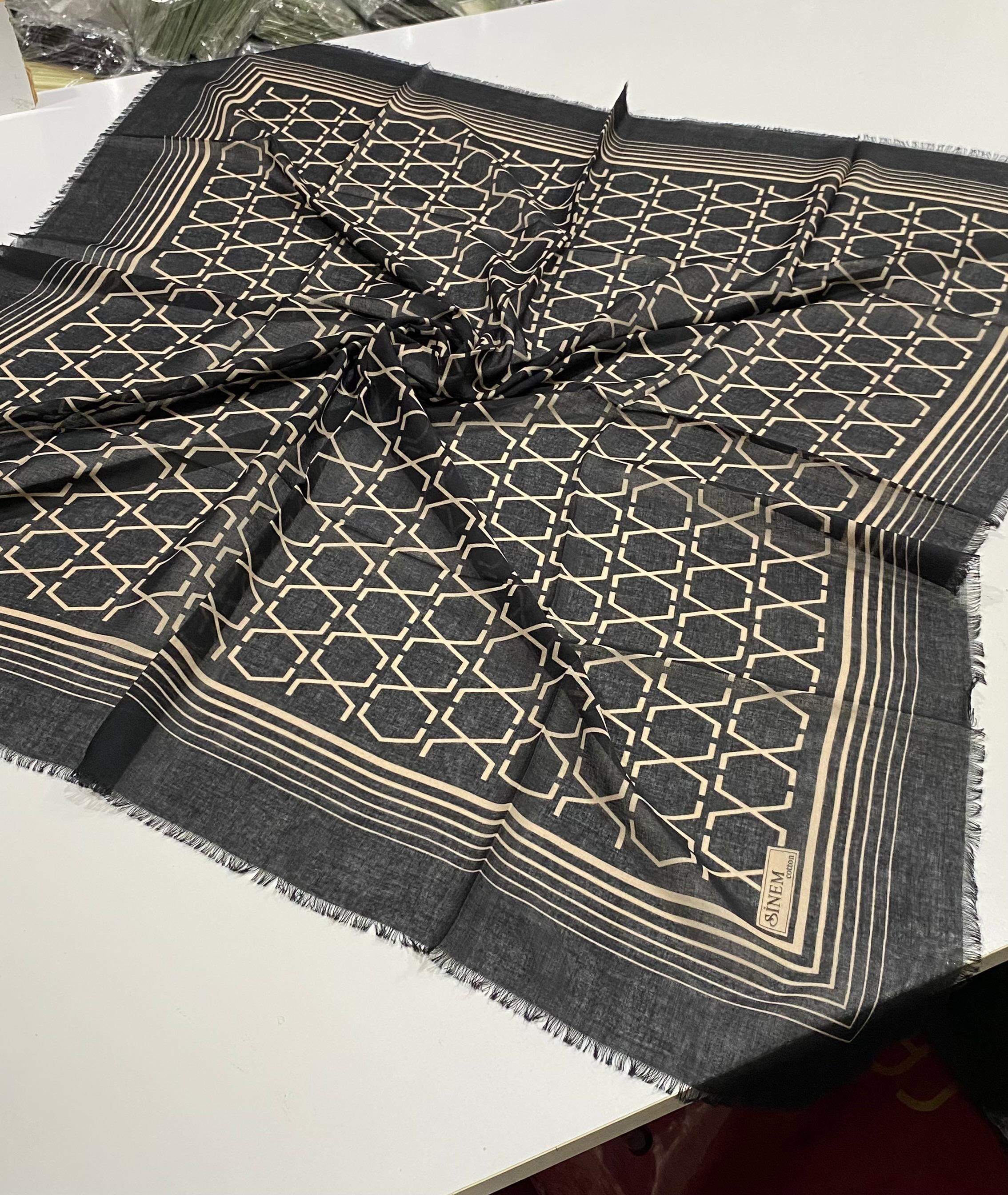 Sinem Karışık Mix 12'li Çekme Koton Eşarp