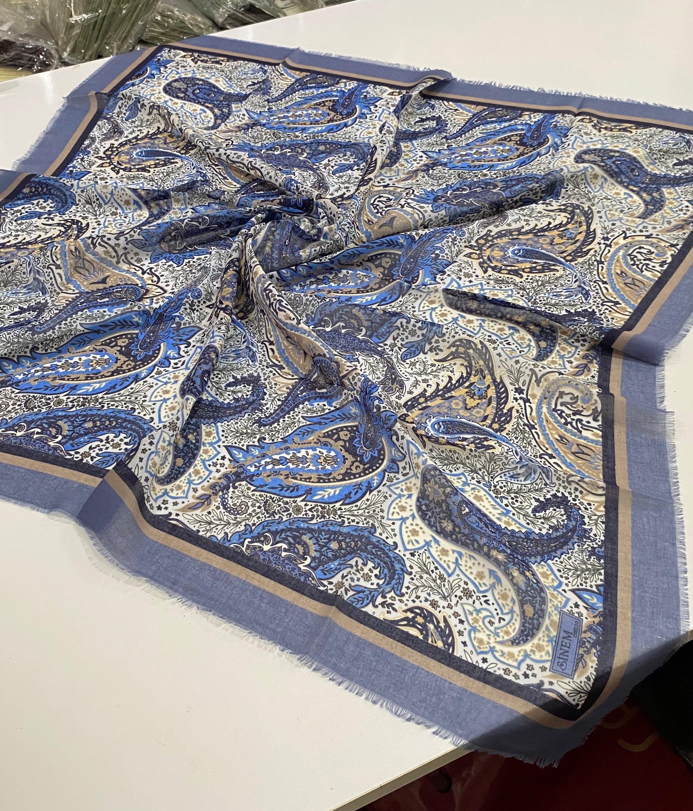 Sinem Karışık Mix 12'li Çekme Koton Eşarp