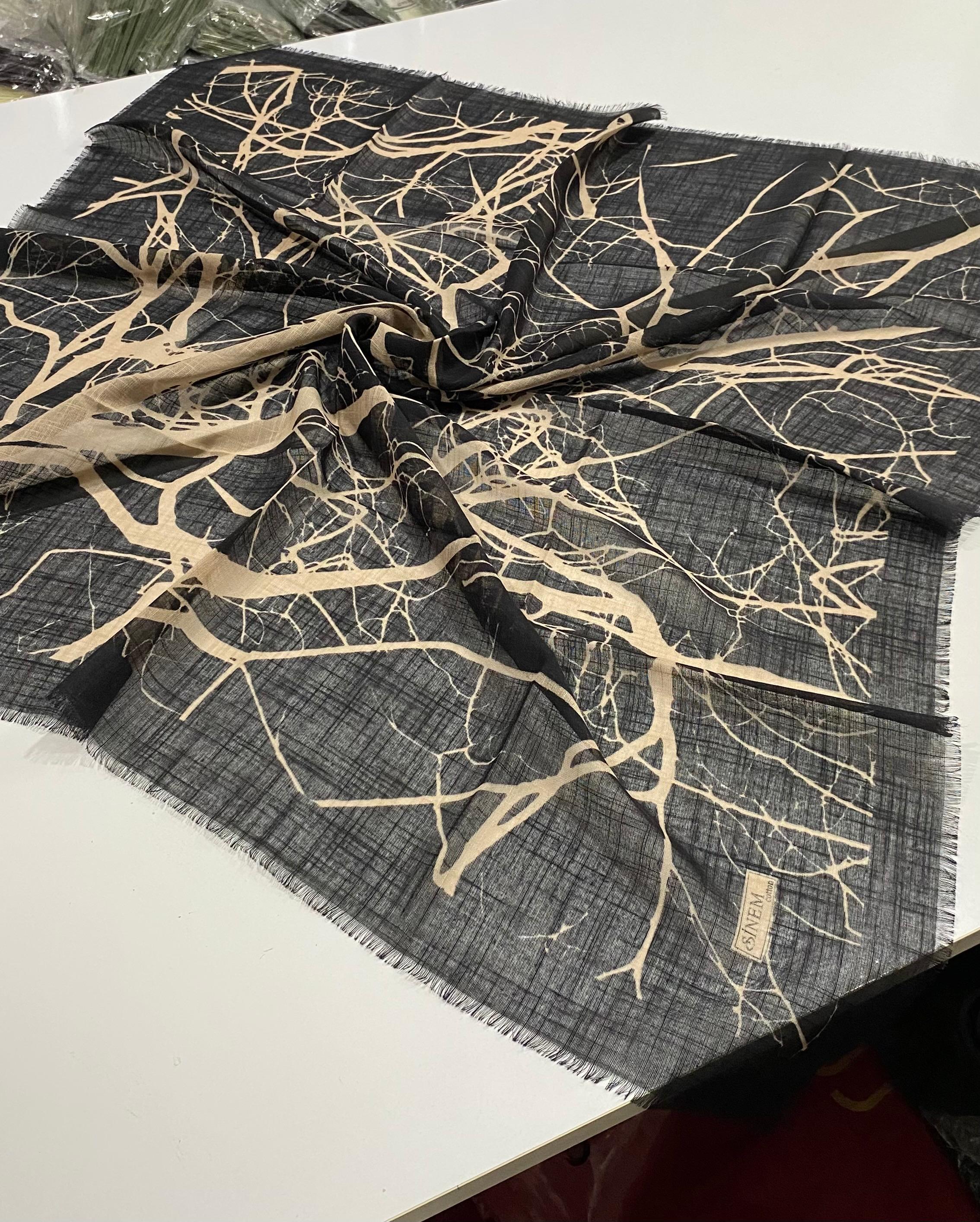 Sinem Karışık Mix 12'li Koton Eşarp