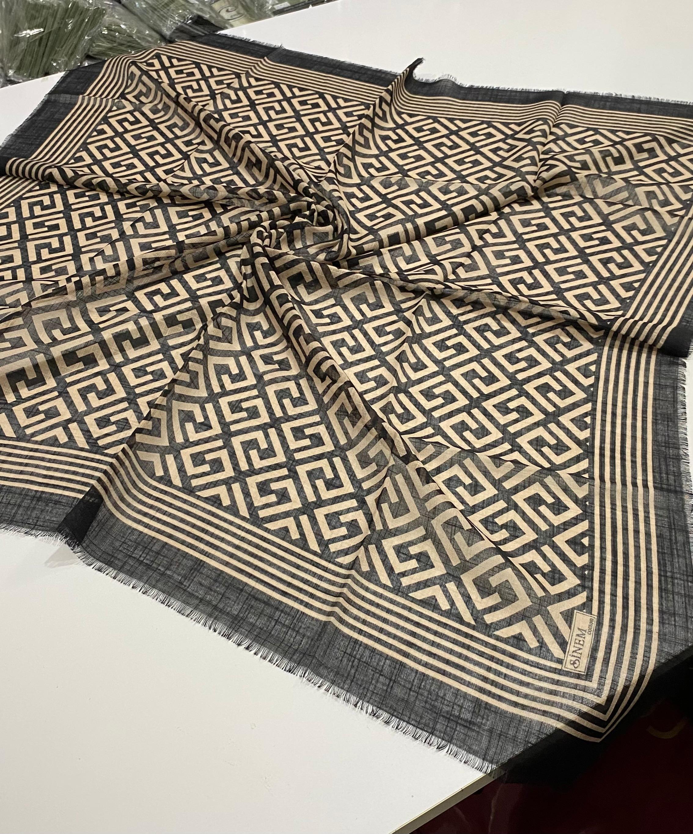 Sinem Karışık Mix 12'li Koton Eşarp