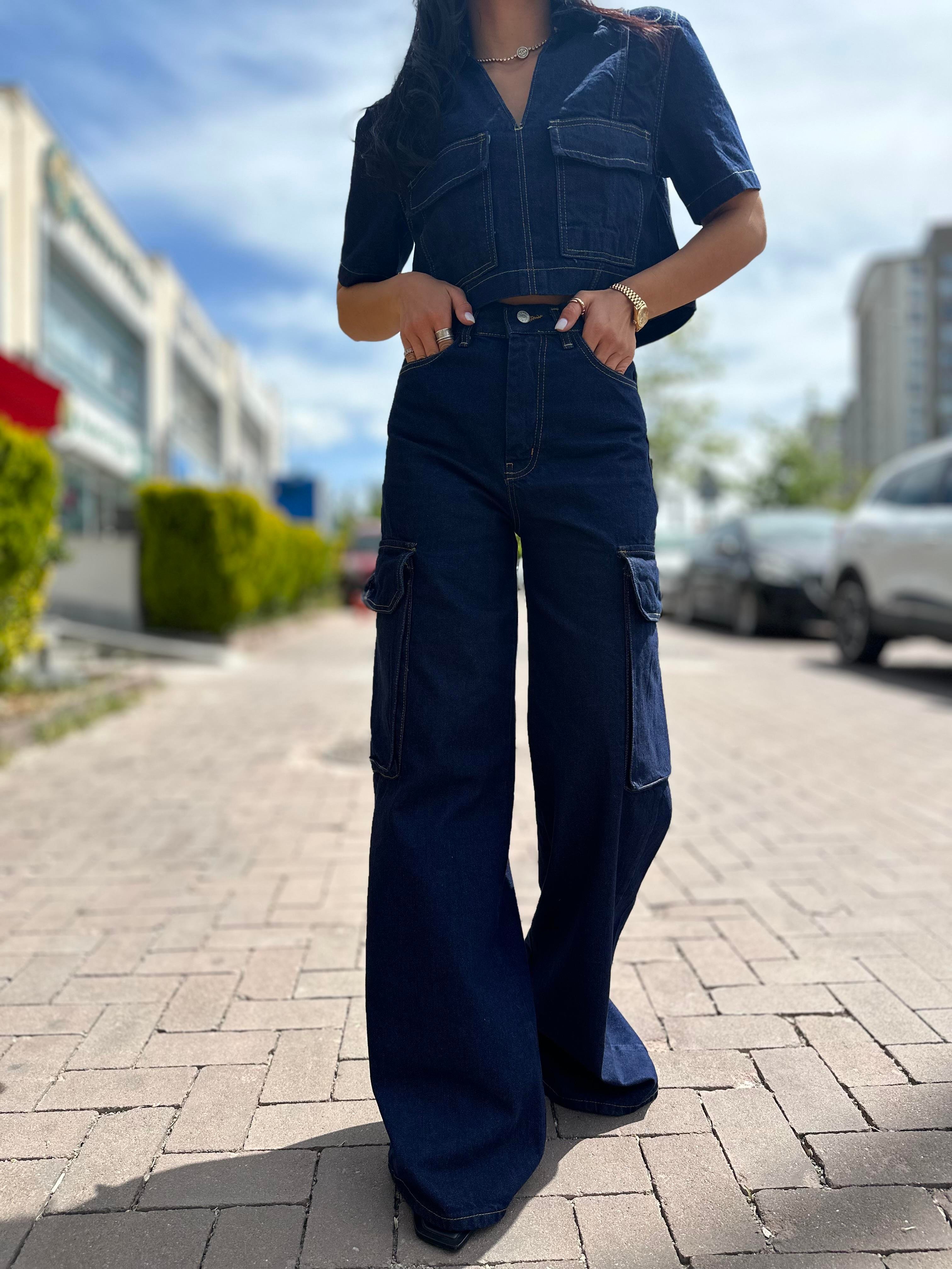 0010 KARGO CEP DENIM PANTOLON