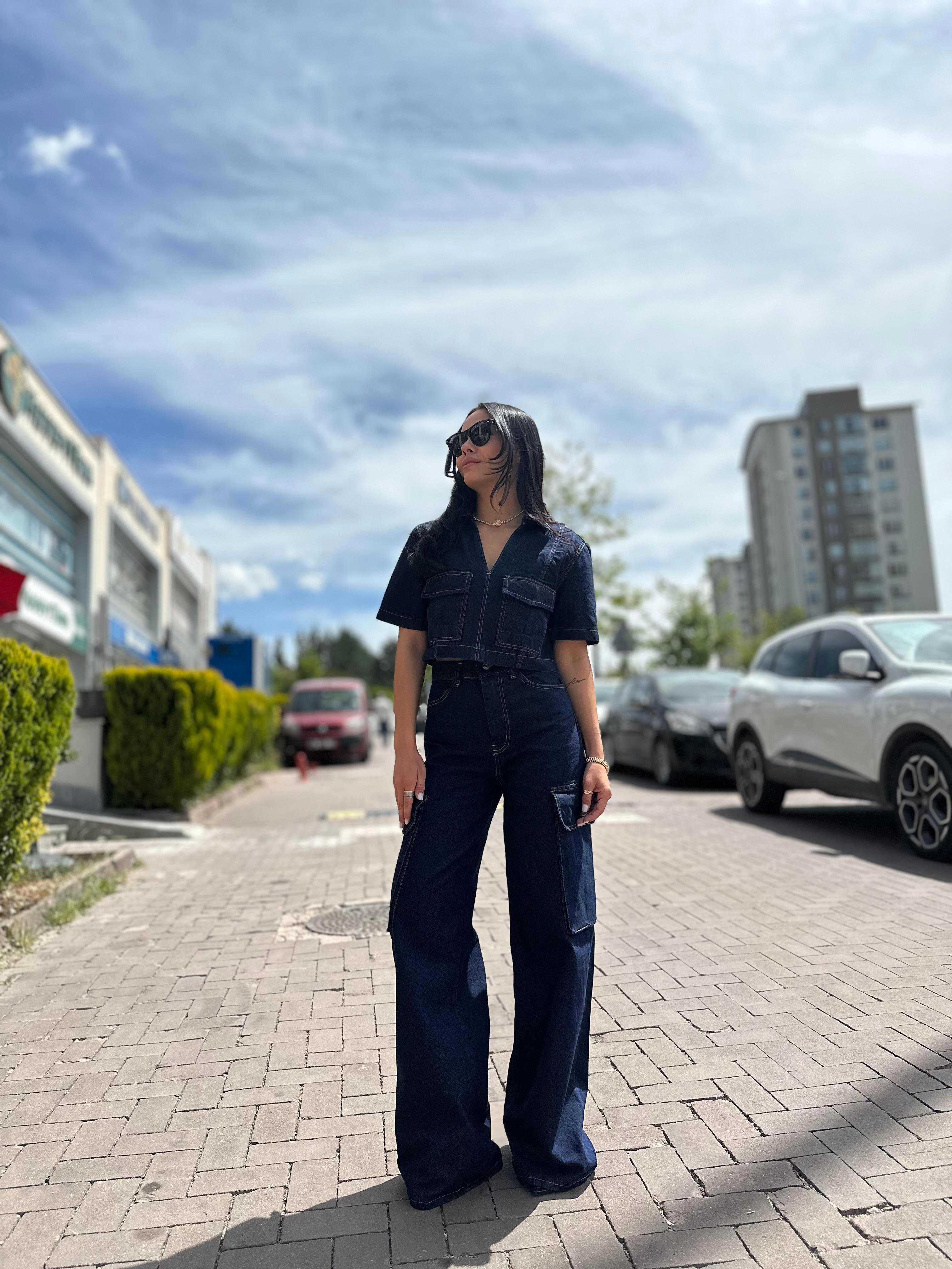 0010 KARGO CEP DENIM PANTOLON