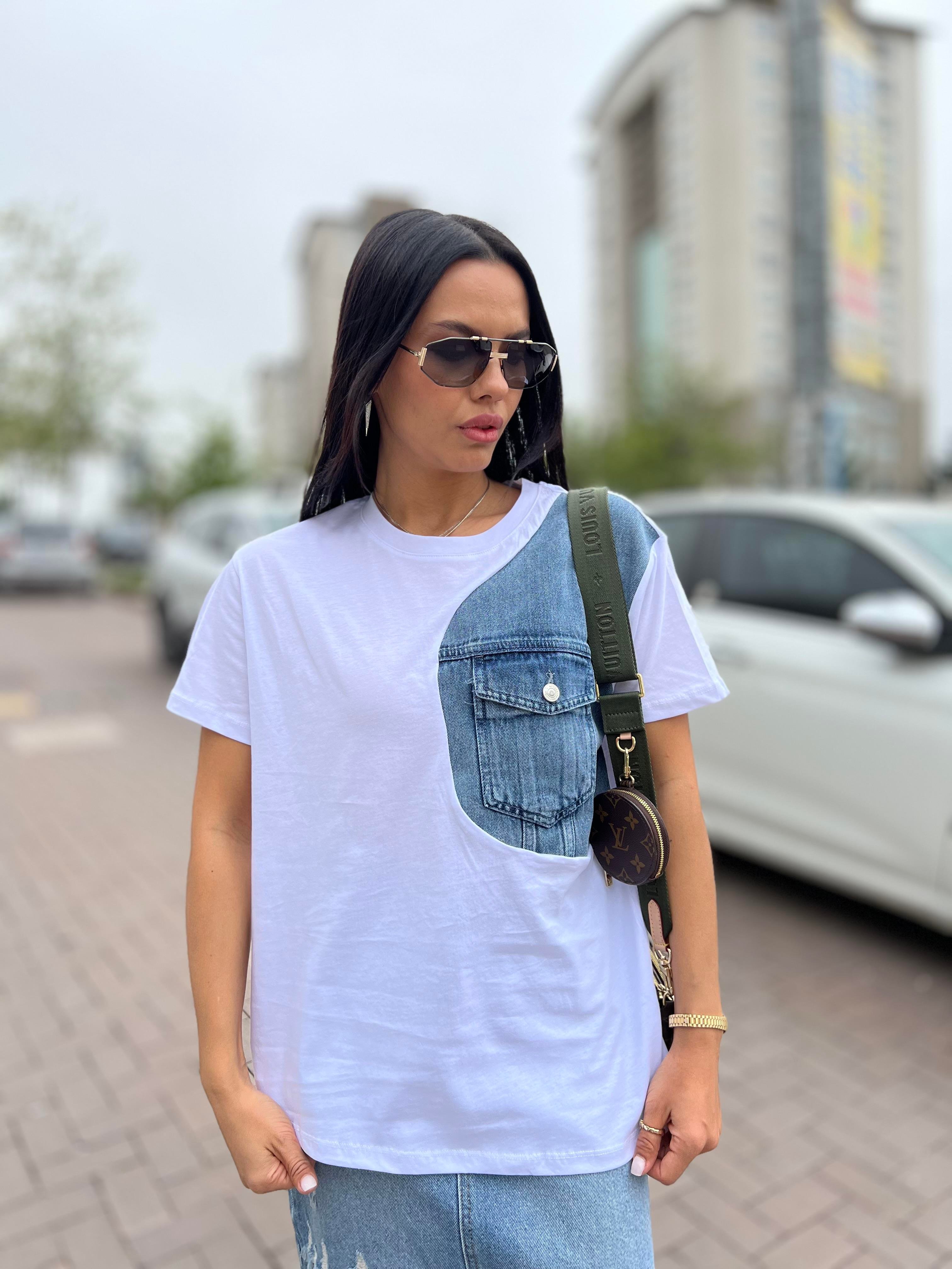 014 KOT CEP DETAYLI TSHIRT