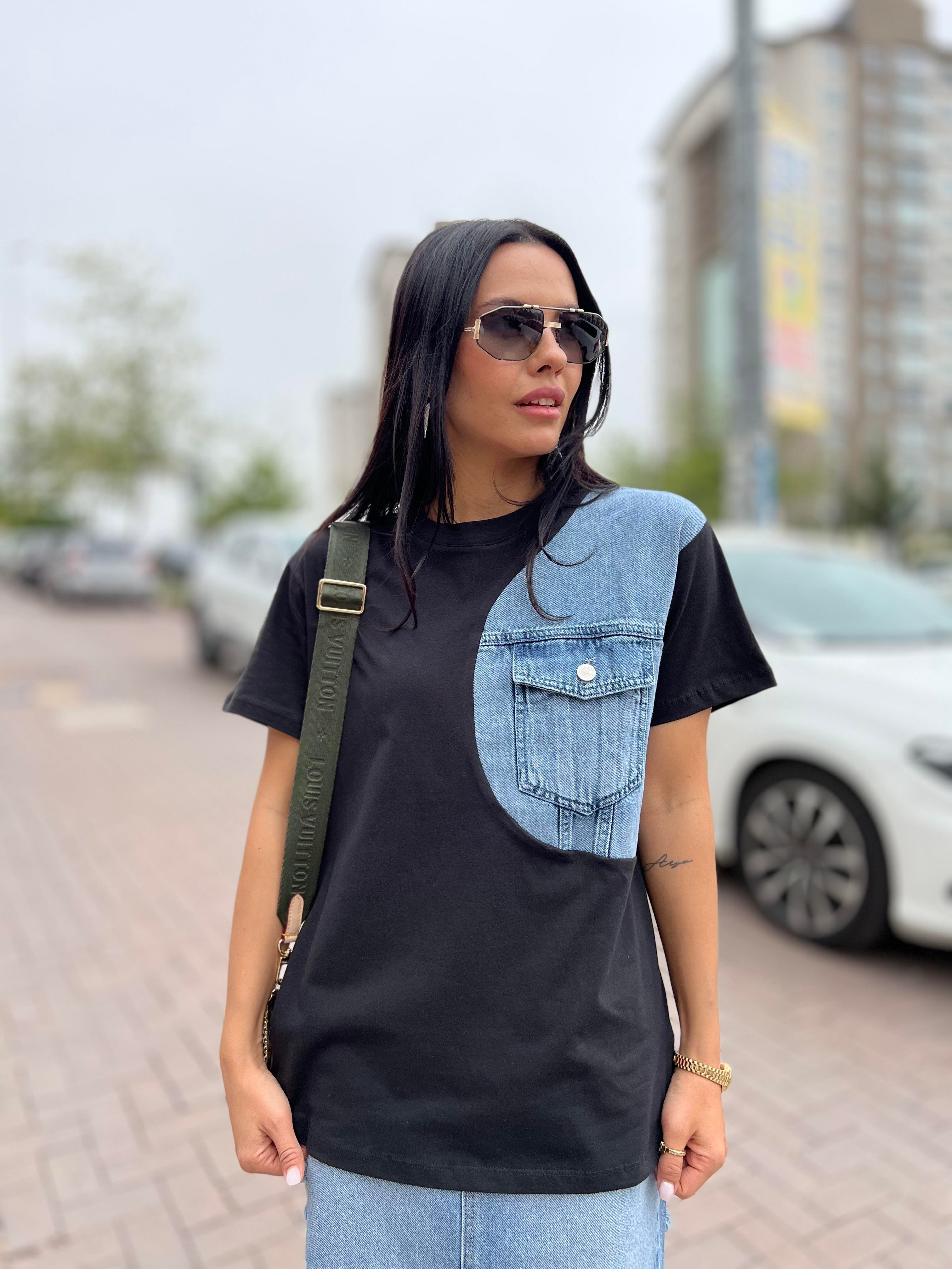 014 KOT CEP DETAYLI TSHIRT