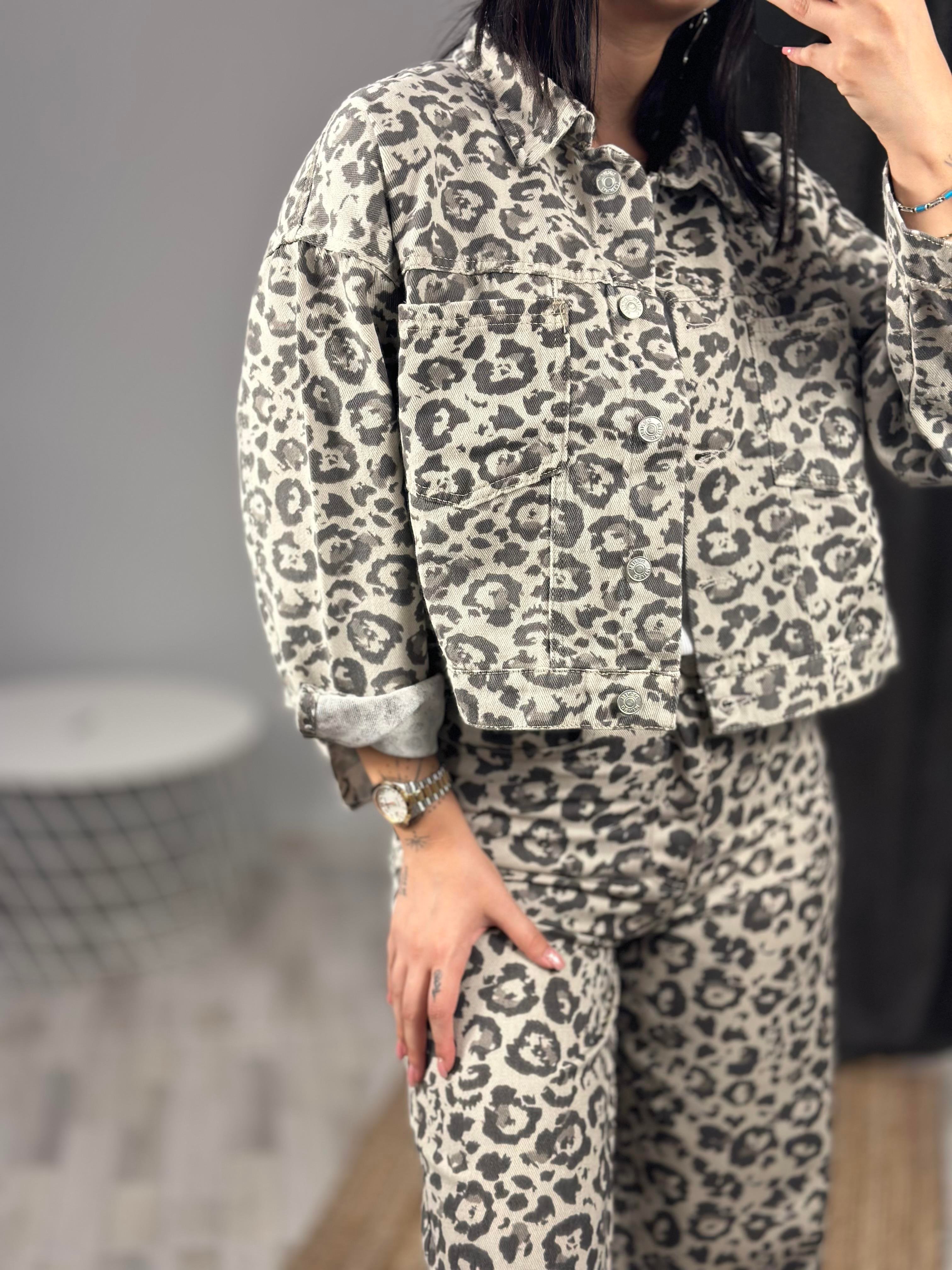 0151 LEOPAR DENIM CEKET