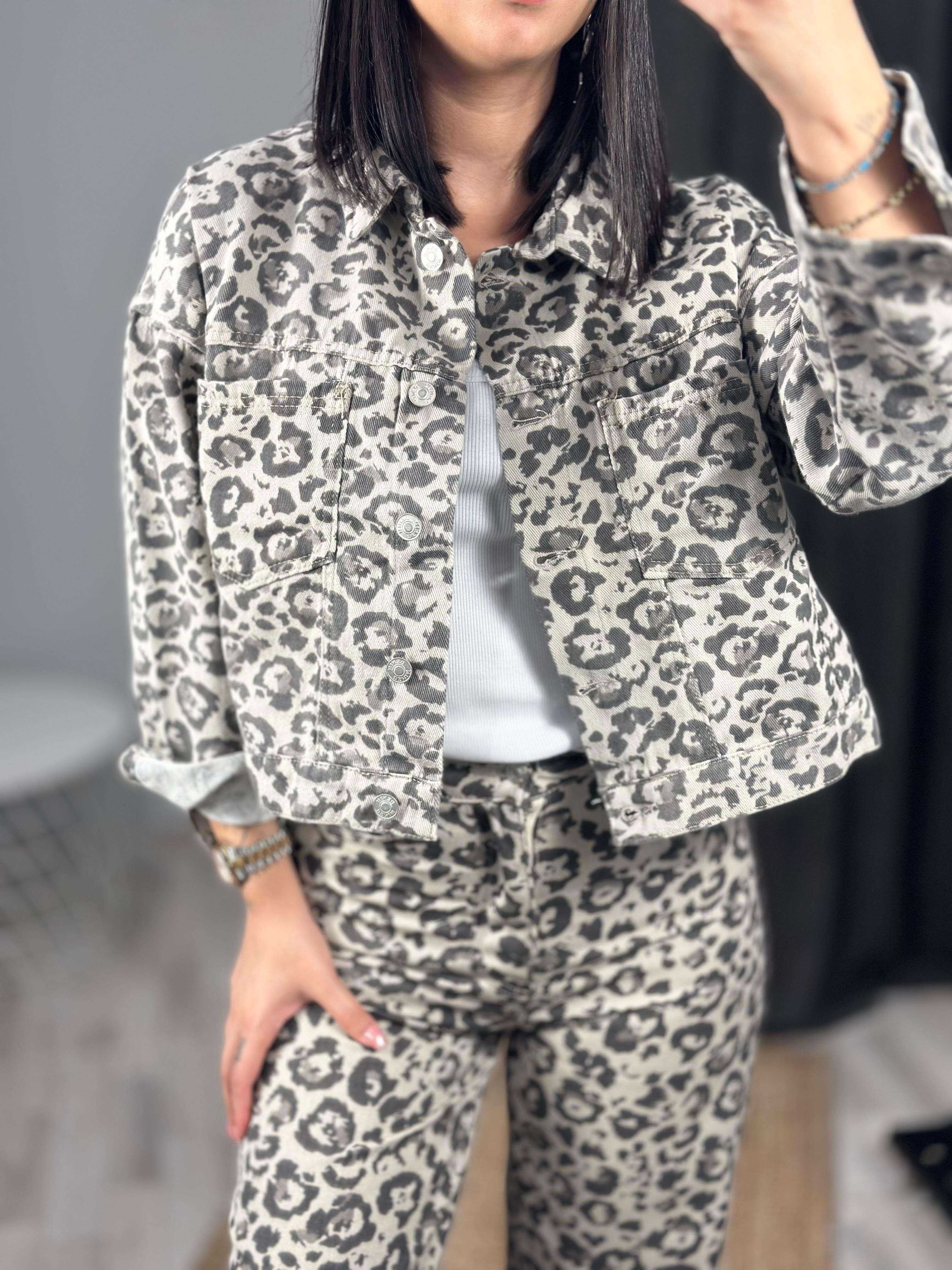 0151 LEOPAR DENIM CEKET