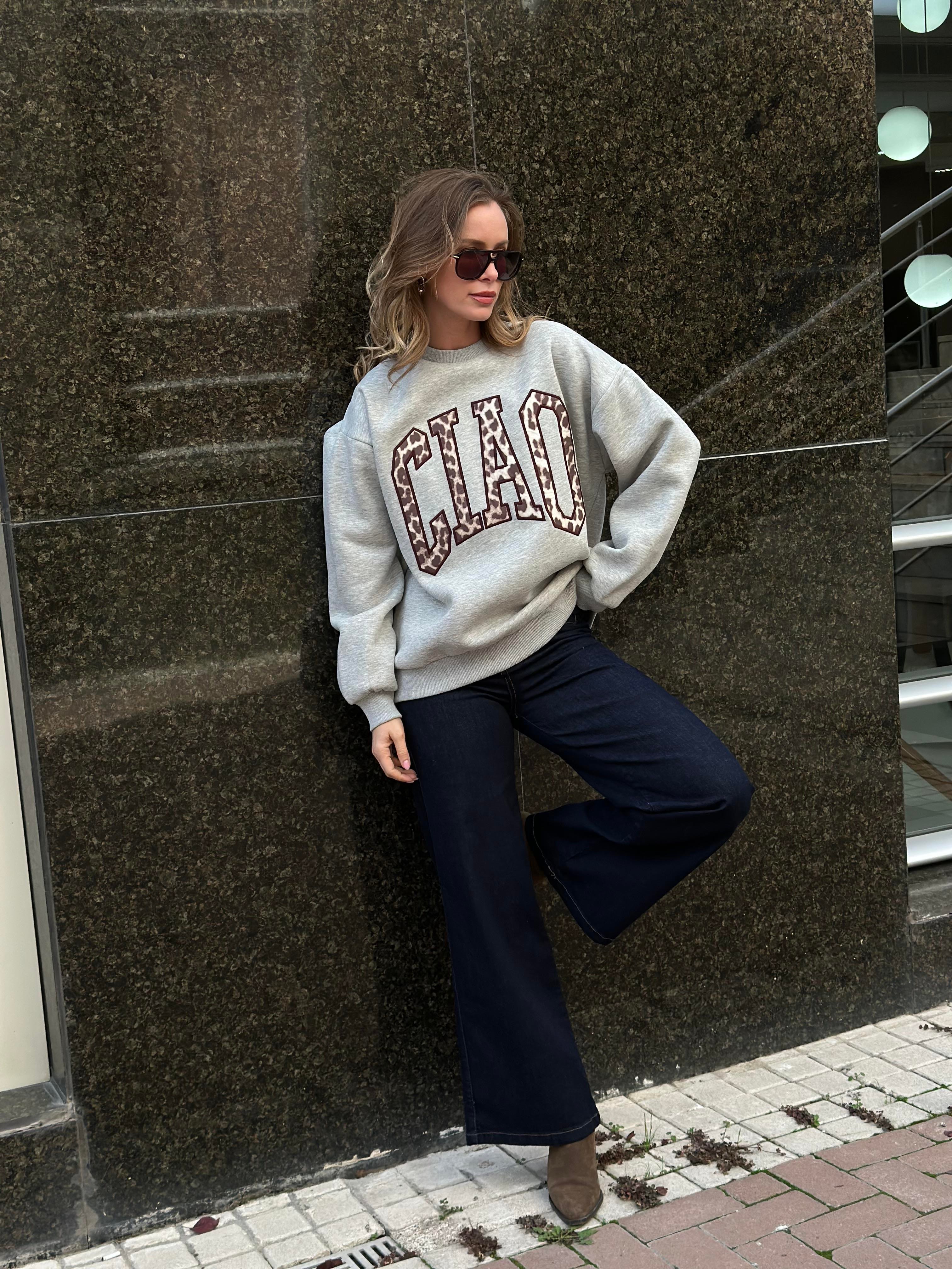 0855 CIAO YAZILI SWEAT