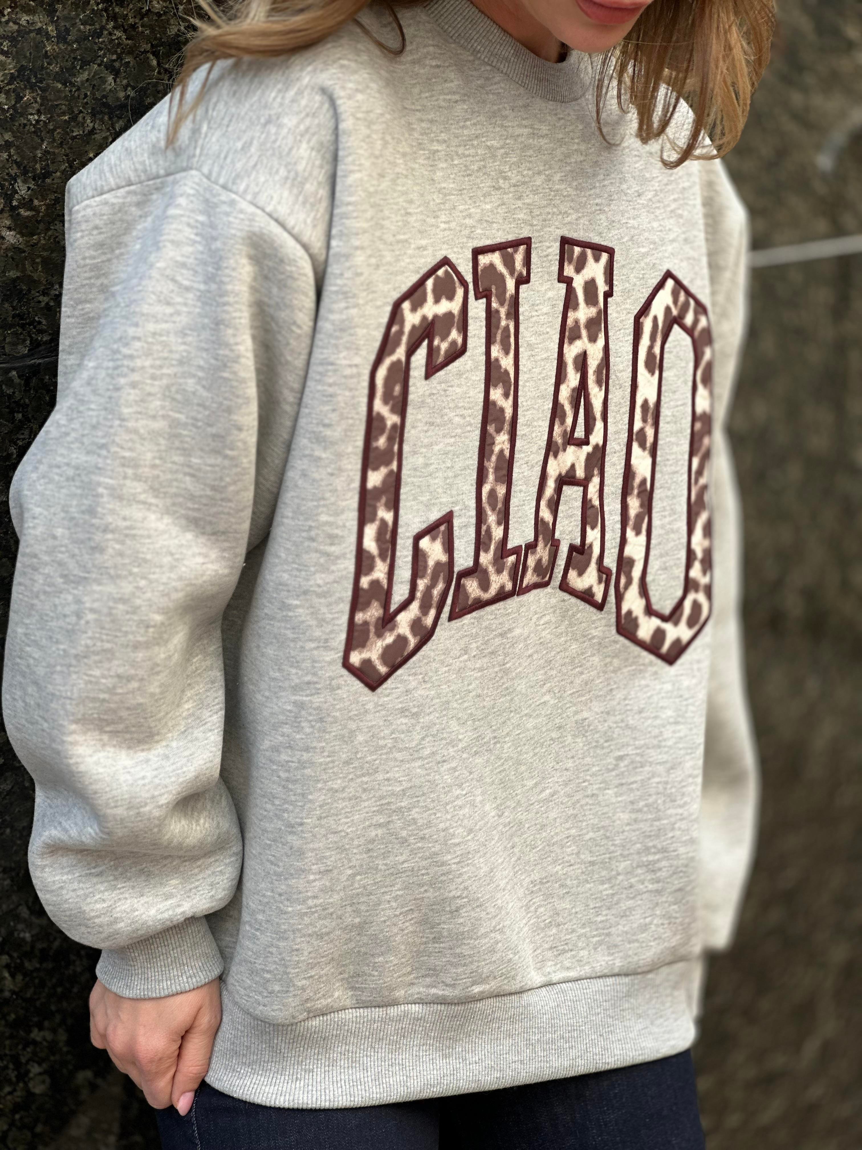 0855 CIAO YAZILI SWEAT