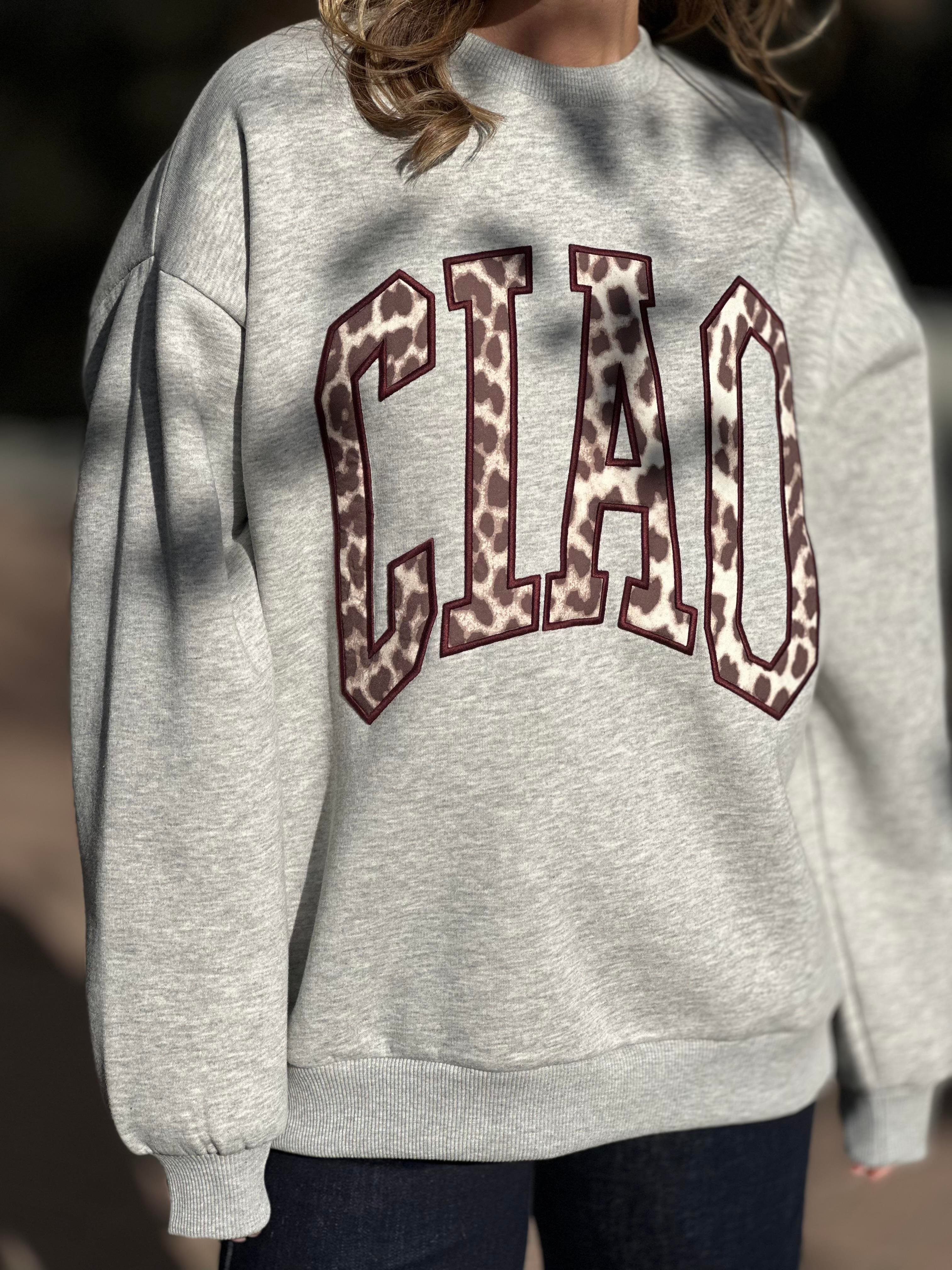 0855 CIAO YAZILI SWEAT