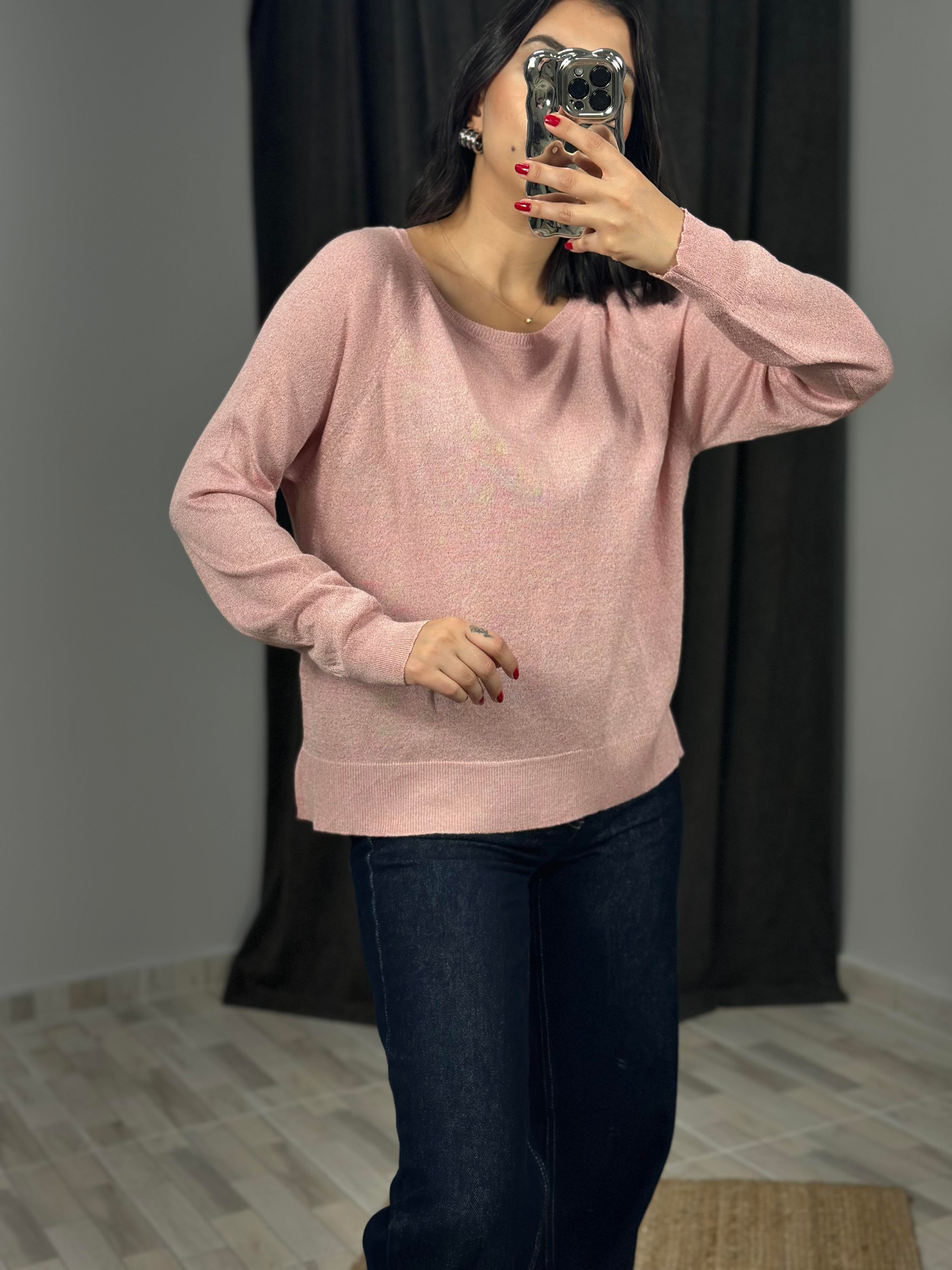 10557 BISIKLET YAKA SIMLI BASIC INCE TRIKO KAZAK