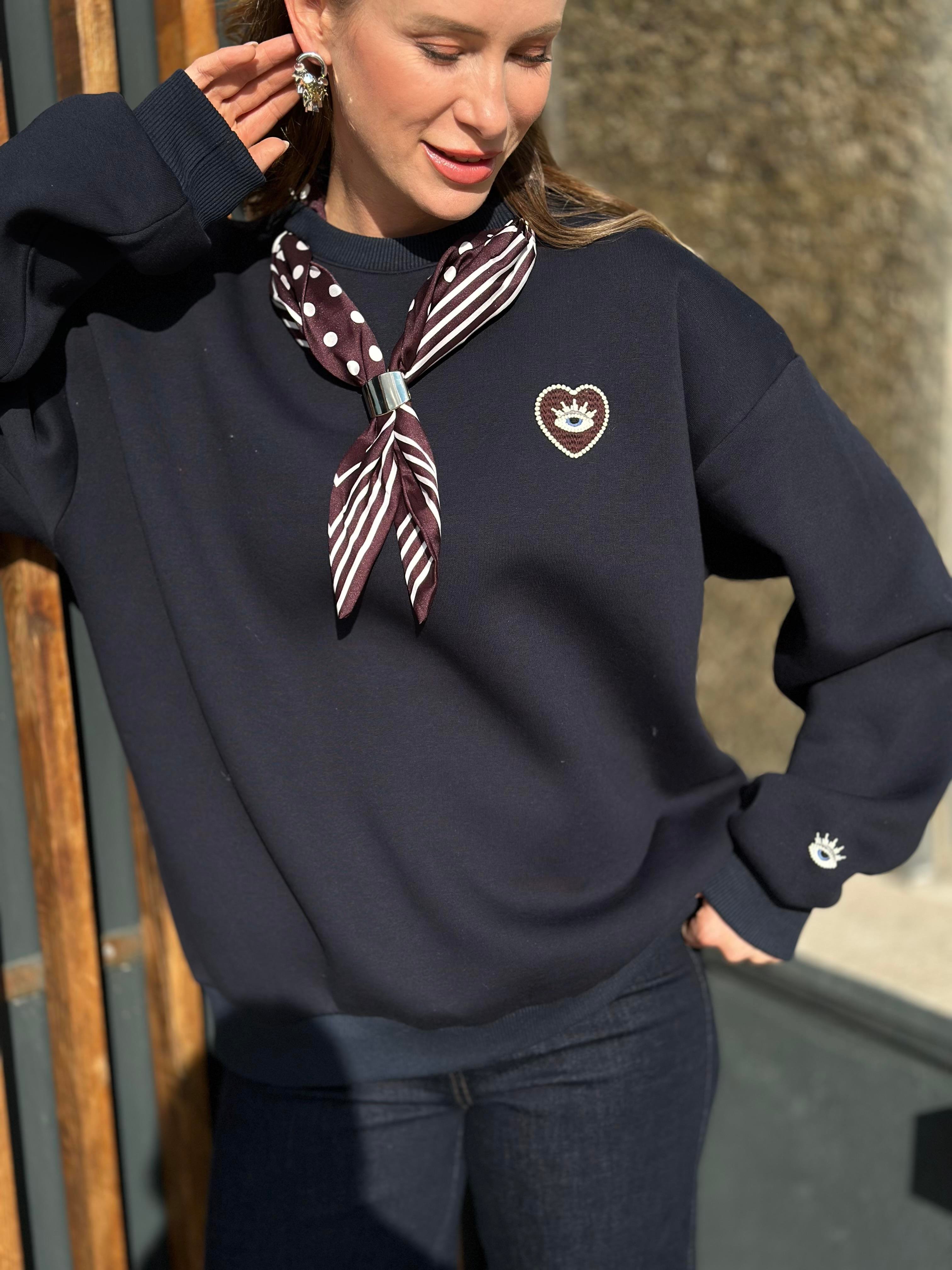 1083 FLARLI KALP NAKISLI SWEAT