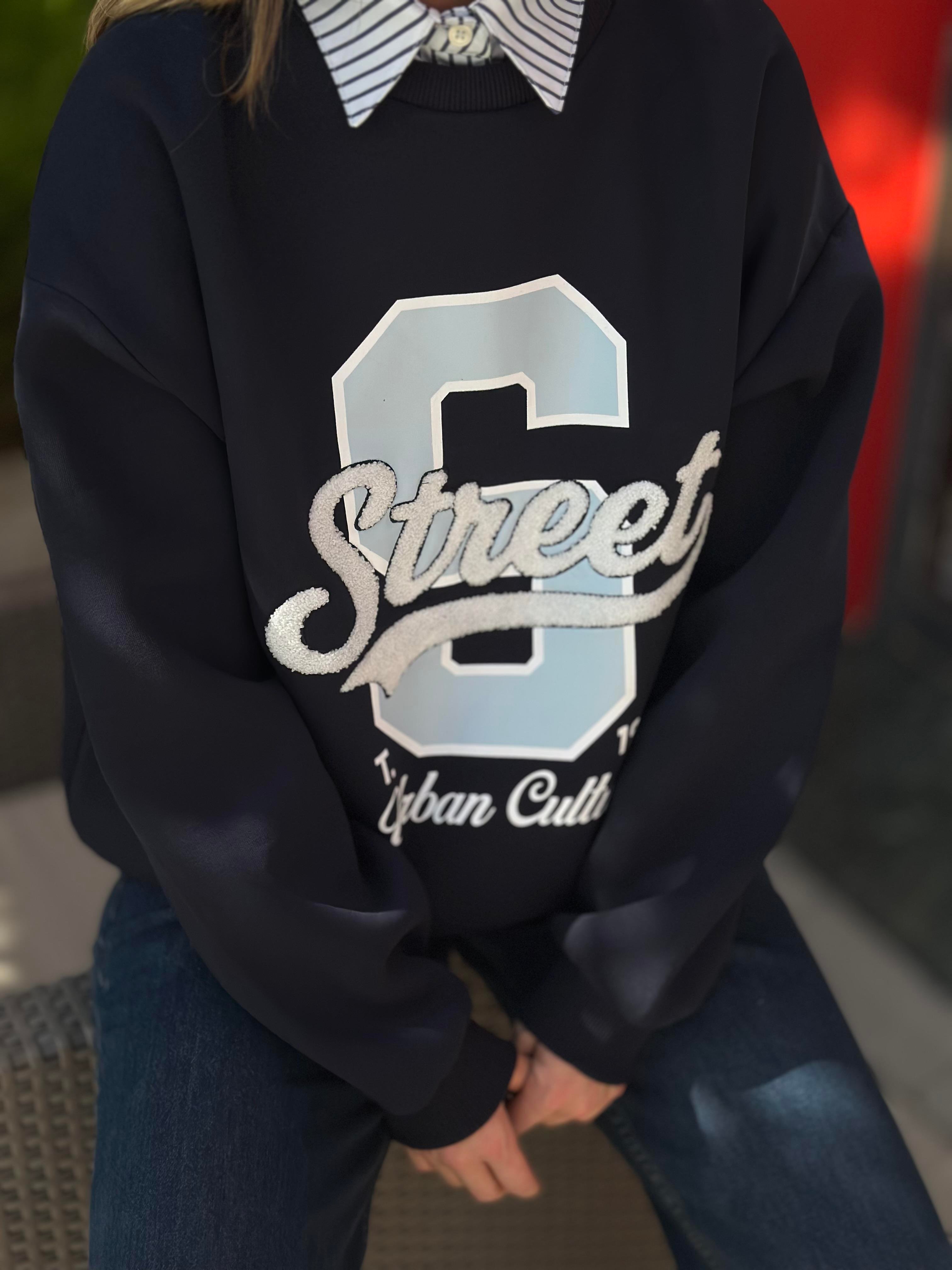 1165 GOMLEK YAKA DETAYLI SWEAT