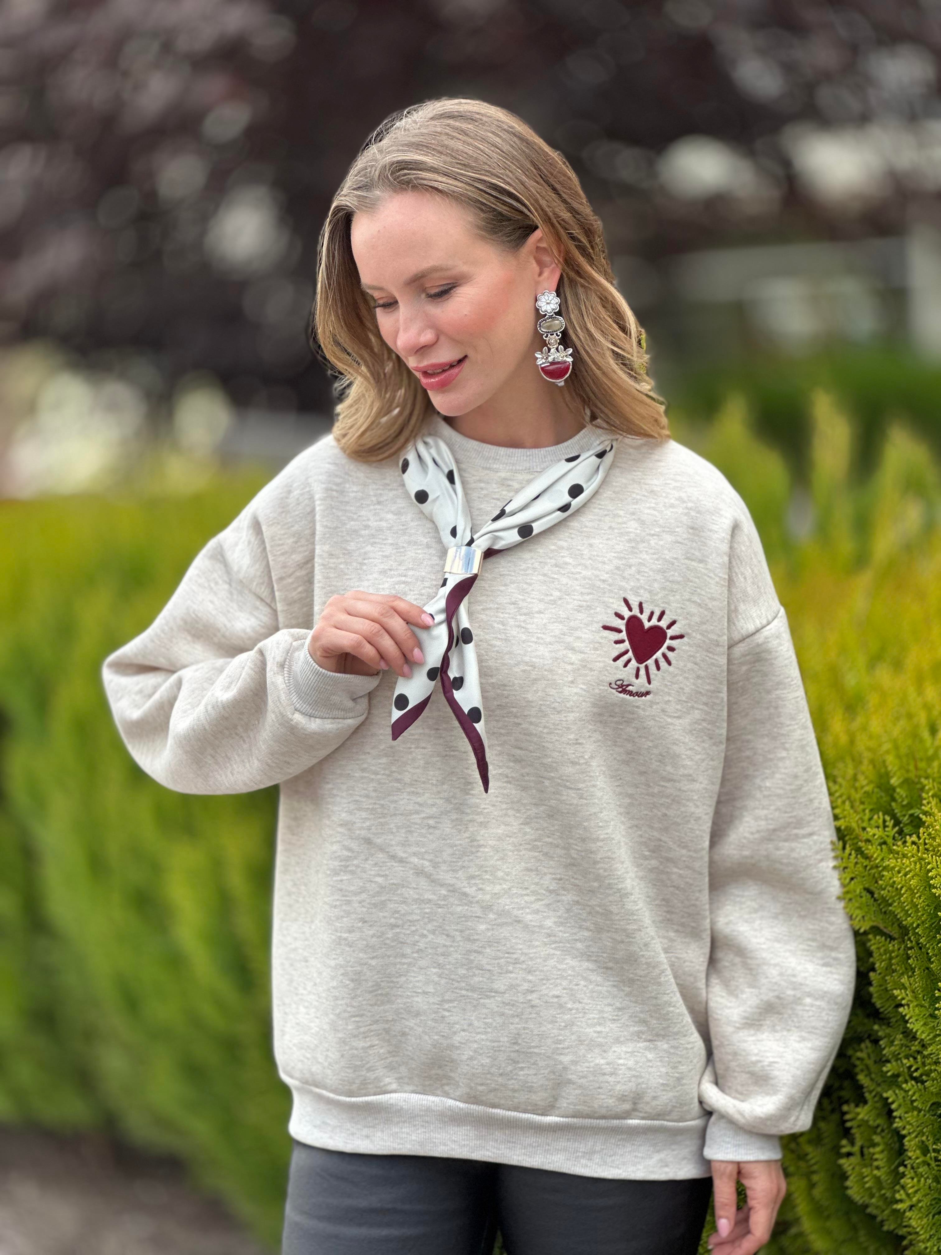 1343 FLARLI AMOUR NAKISLI SWEAT