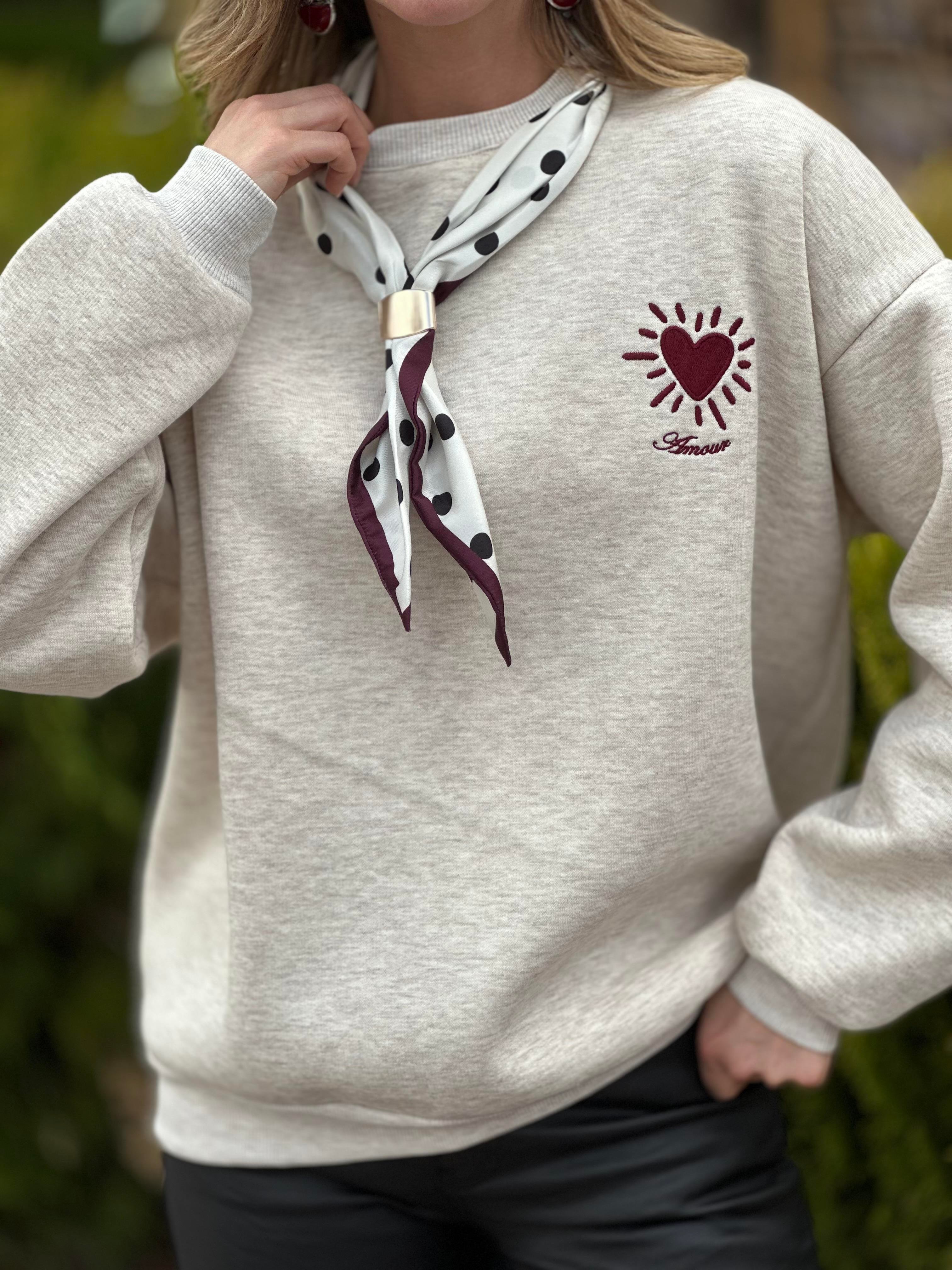1343 FLARLI AMOUR NAKISLI SWEAT