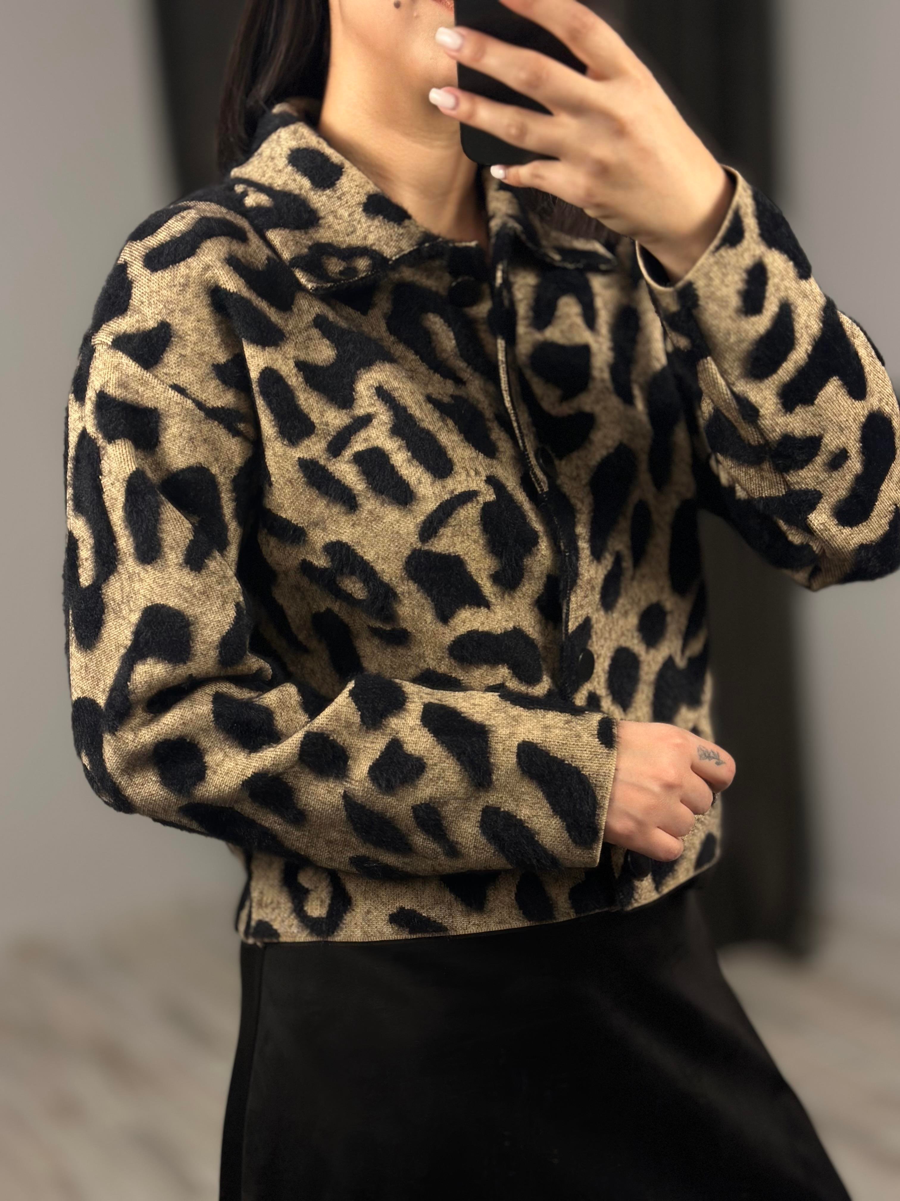 155 LEOPAR DESEN CEKET