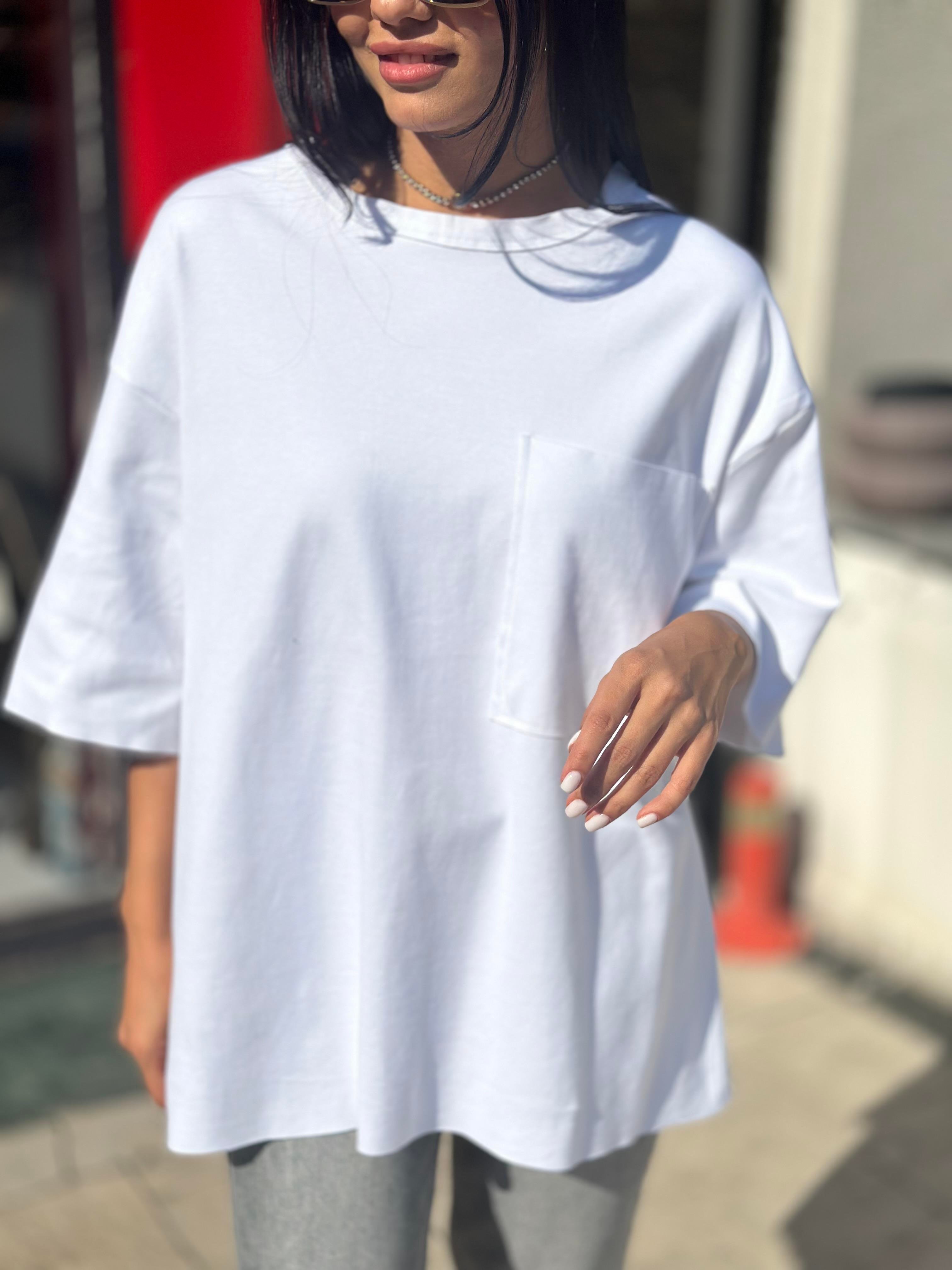 16073 ARKASI FERMUARLI TSHIRT