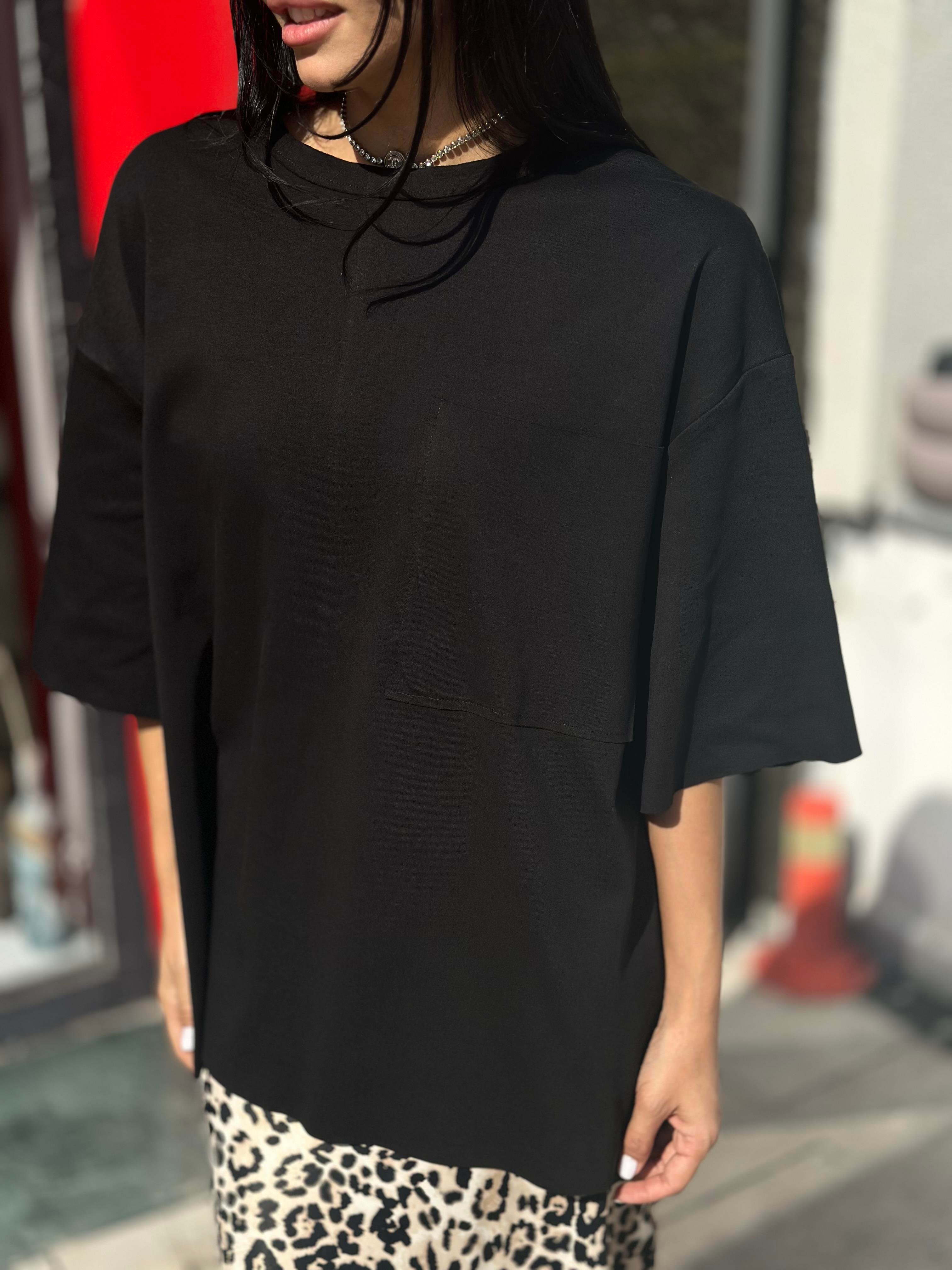 16073 ARKASI FERMUARLI TSHIRT