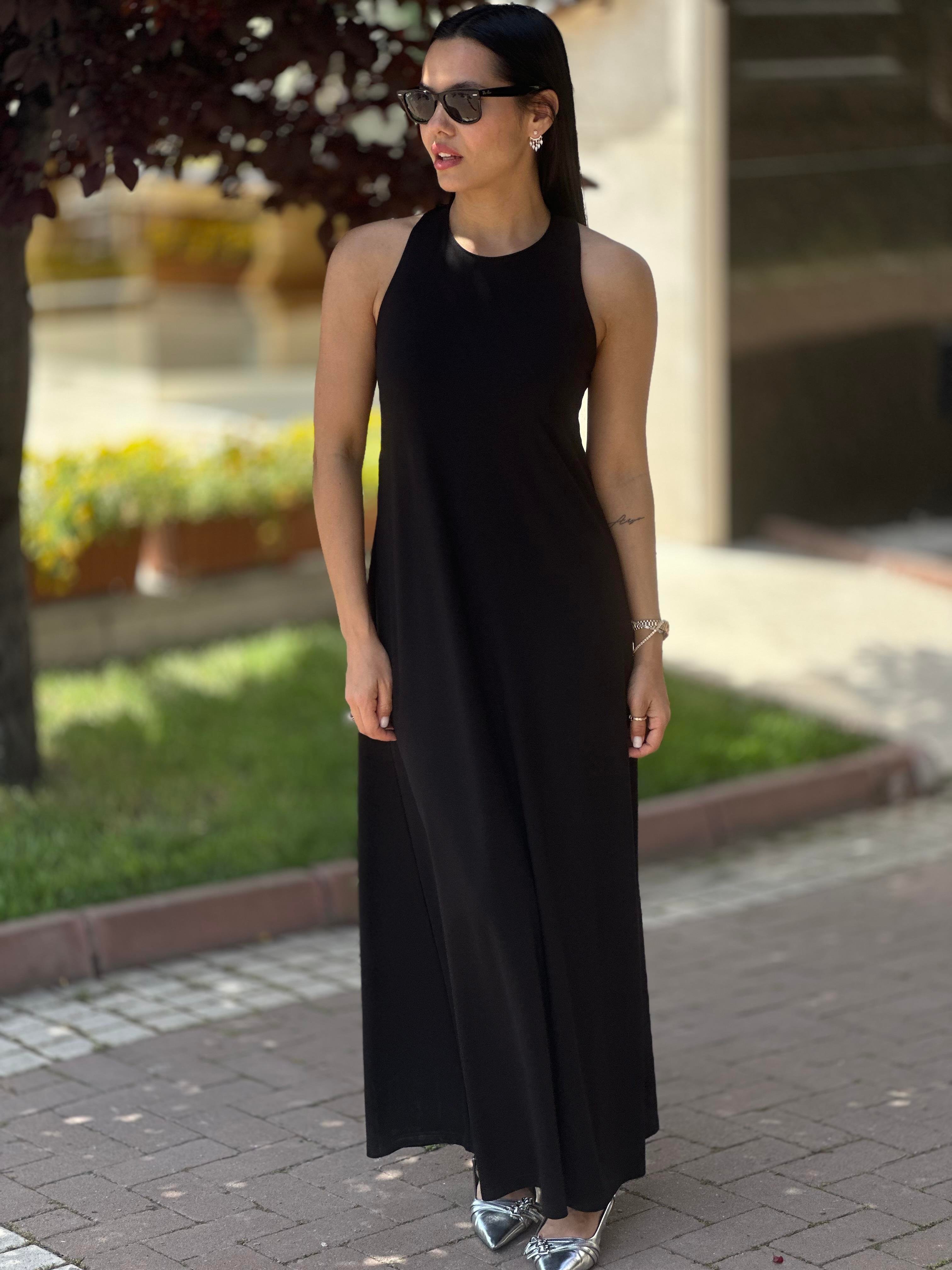 16321 ARKA TOKALI ORME ELBISE
