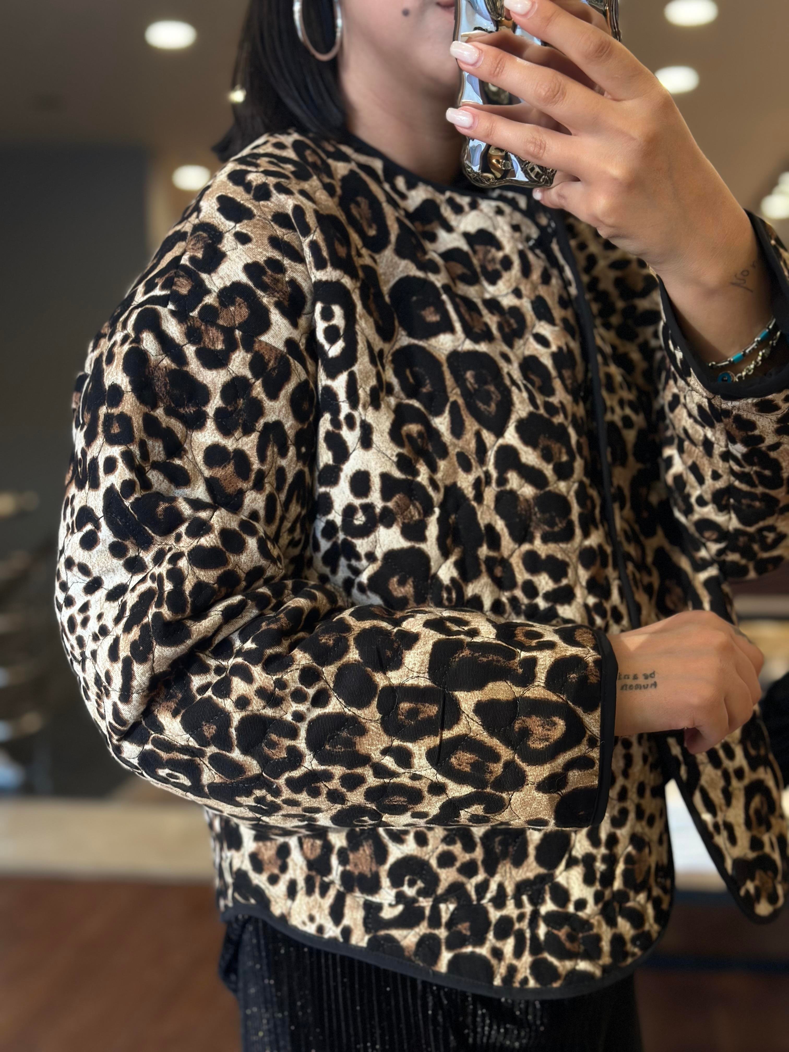 16706 LEOPAR DESEN KISA CEKET
