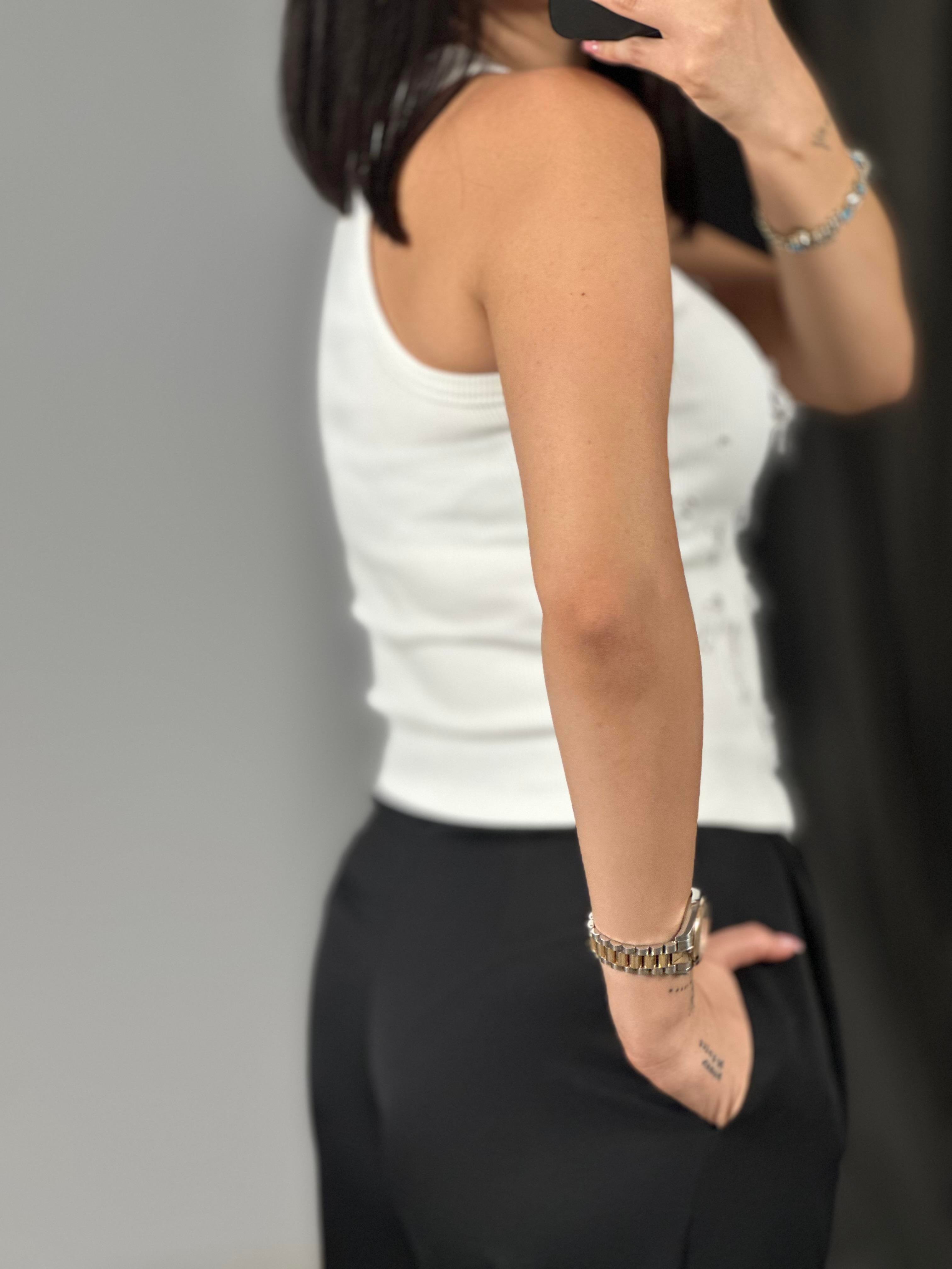 20922 BONCUKLU FITILLI TOP