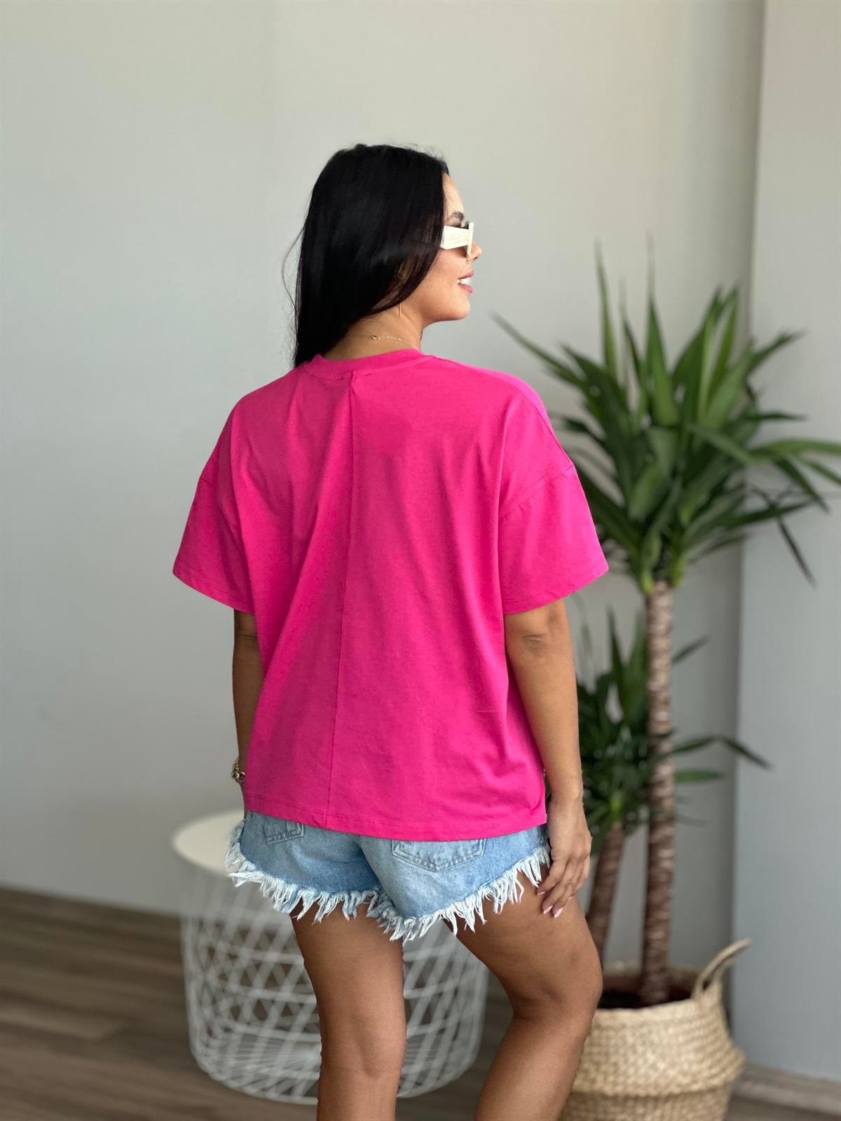 231045 BARBIE YAZILI TSHIRT