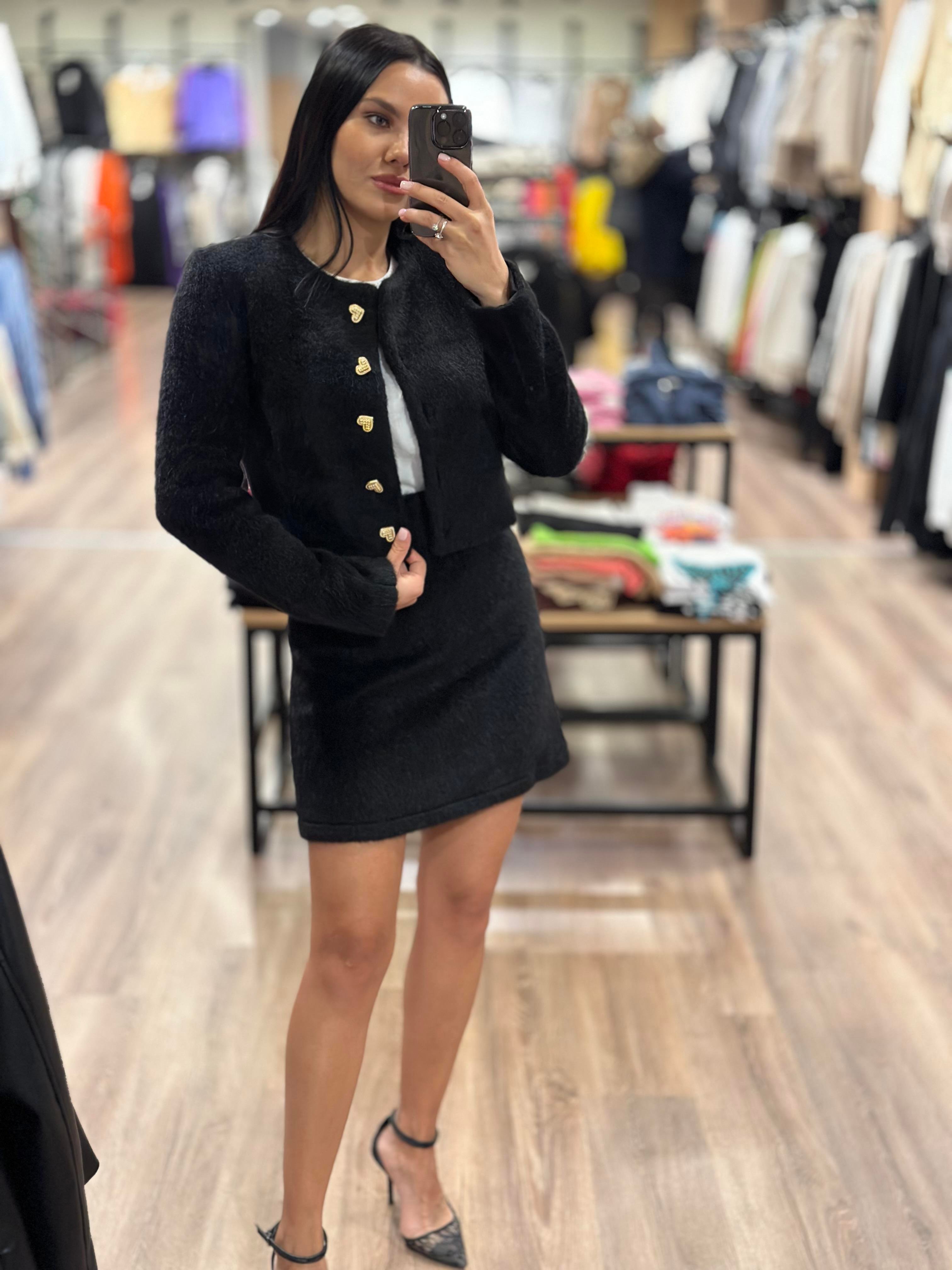 233854 KALP DUGME DETAYLI CEKET ETEK TAKIM
