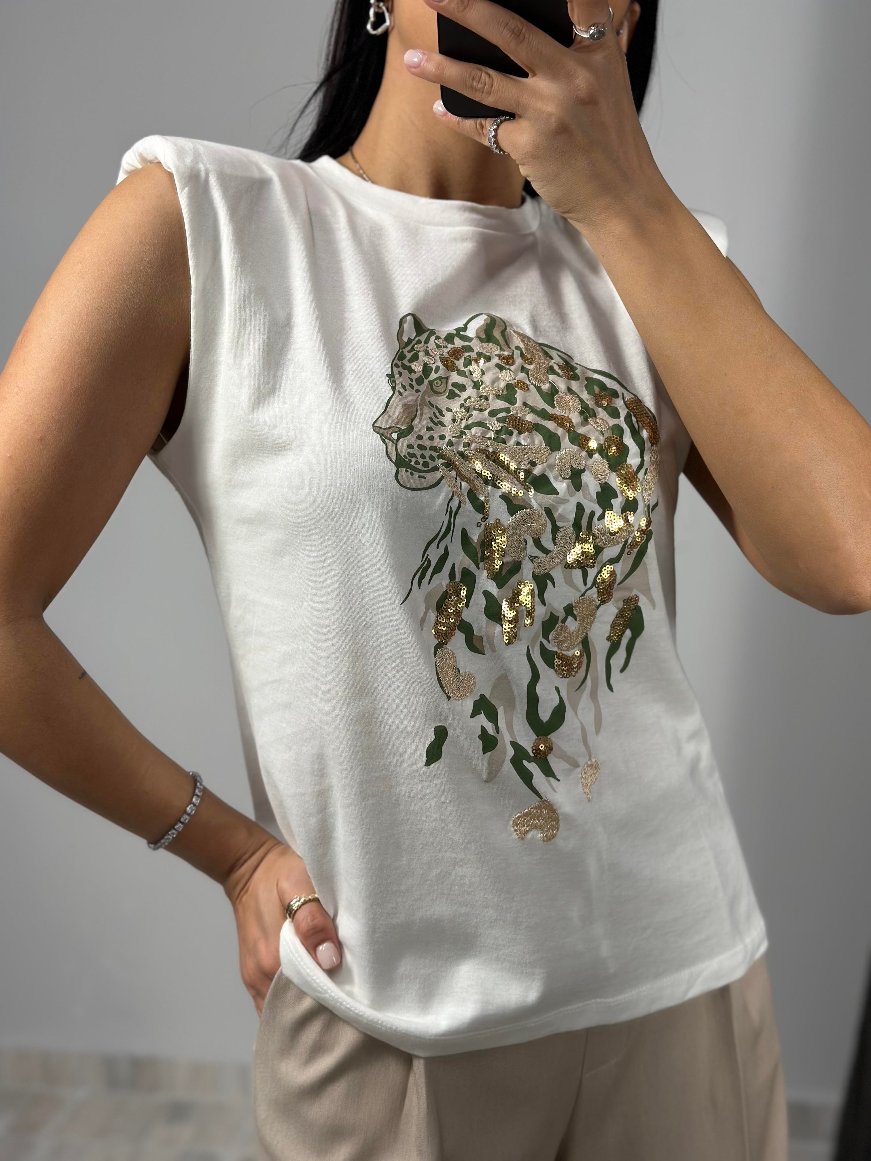 2416154 SIMLI KAPLAN BASKILI TSHIRT