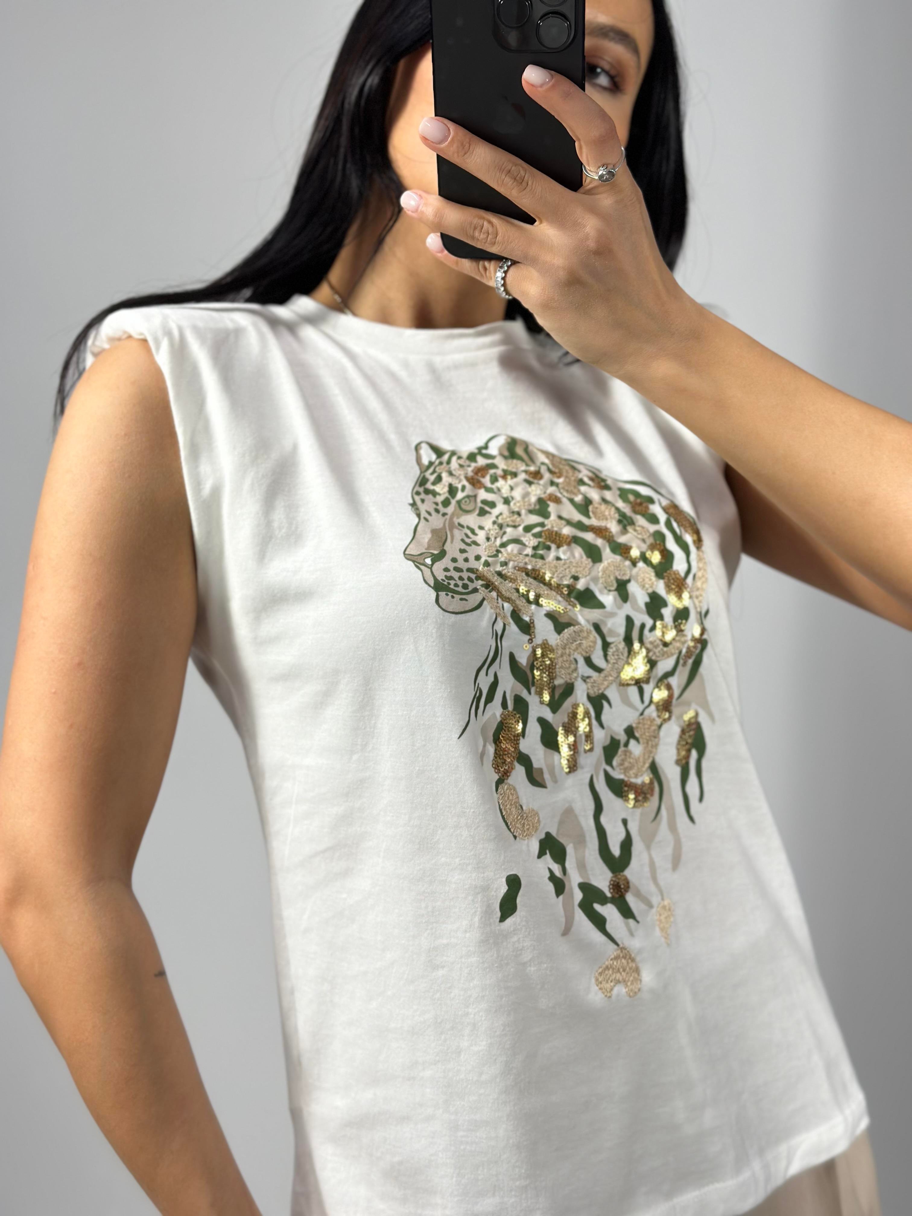 2416154 SIMLI KAPLAN BASKILI TSHIRT