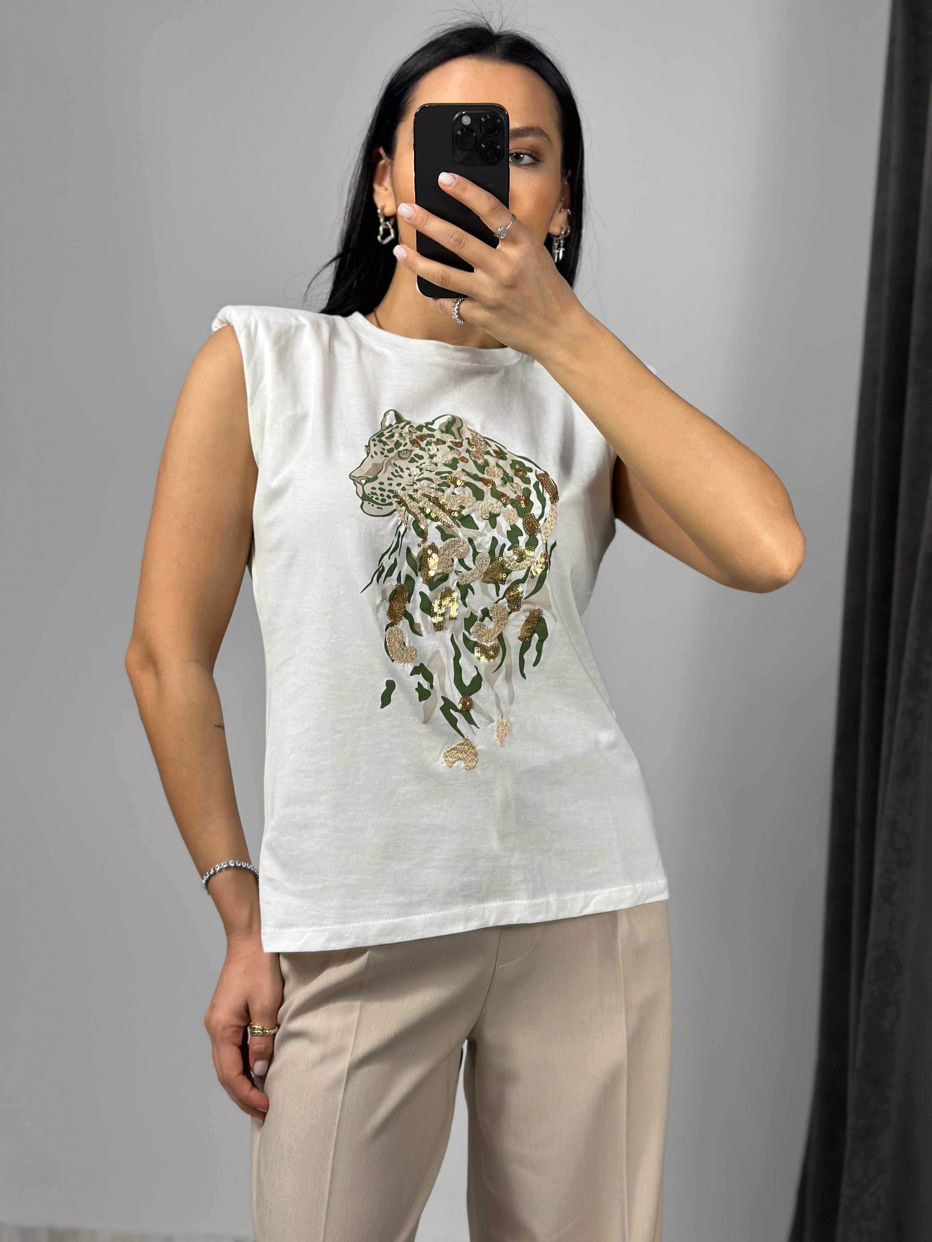 2416154 SIMLI KAPLAN BASKILI TSHIRT